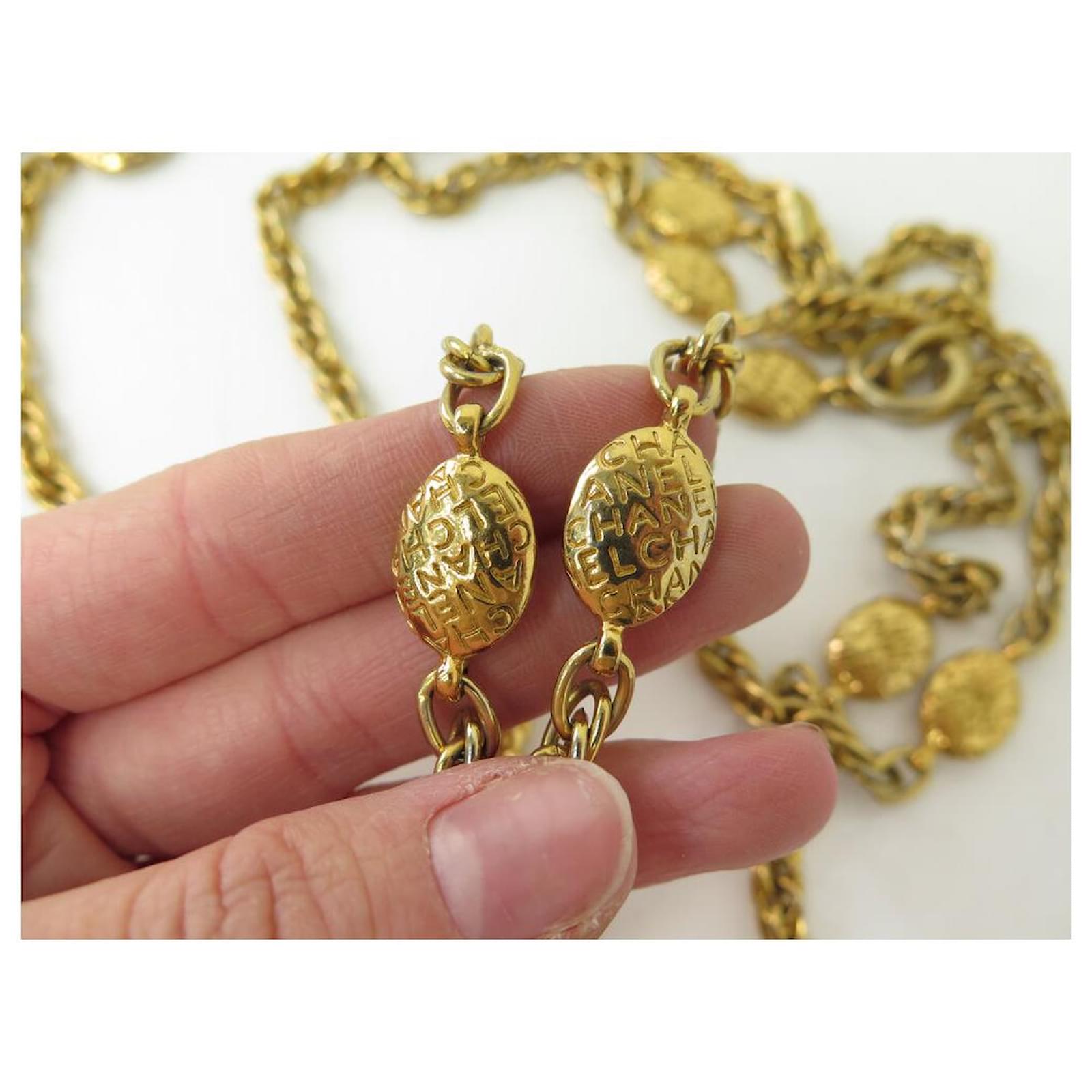Médaillon Vintage +Chaine bronze/Medallion+Chain necklace Egyptian symbol/Egypte