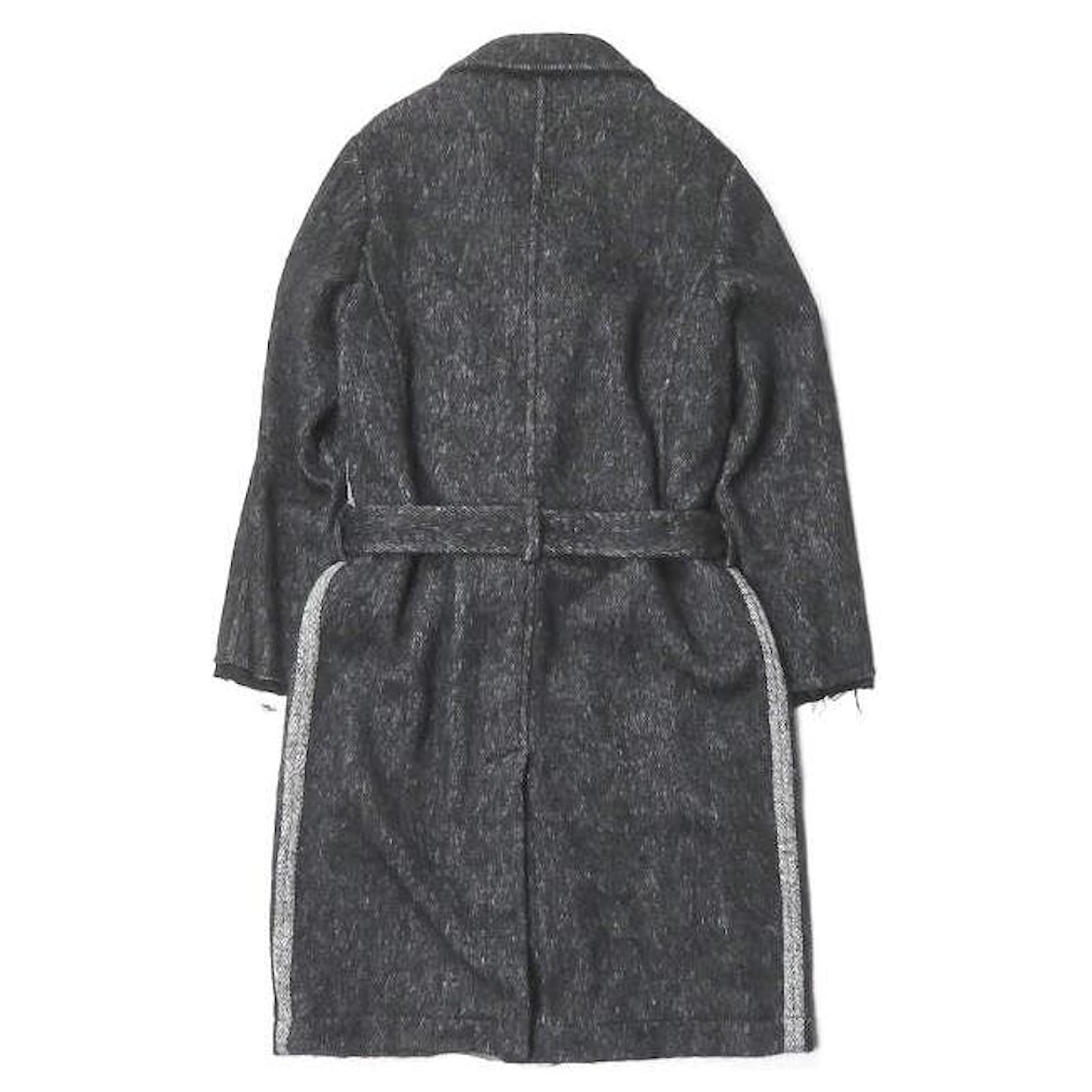 Autre Marque MANTEAU À L'ENVERS EN LAINE MAISON FLANEUR Noir ref