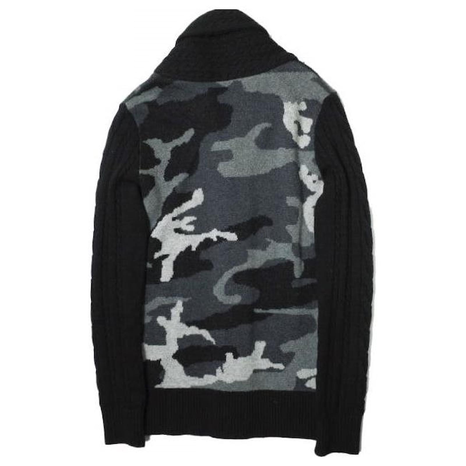 AKM CAMO SHAWL CARDIGAN 迷彩 カモ ウール カーディガン AKM FINE KNIT COLLECTION | HardiVague information