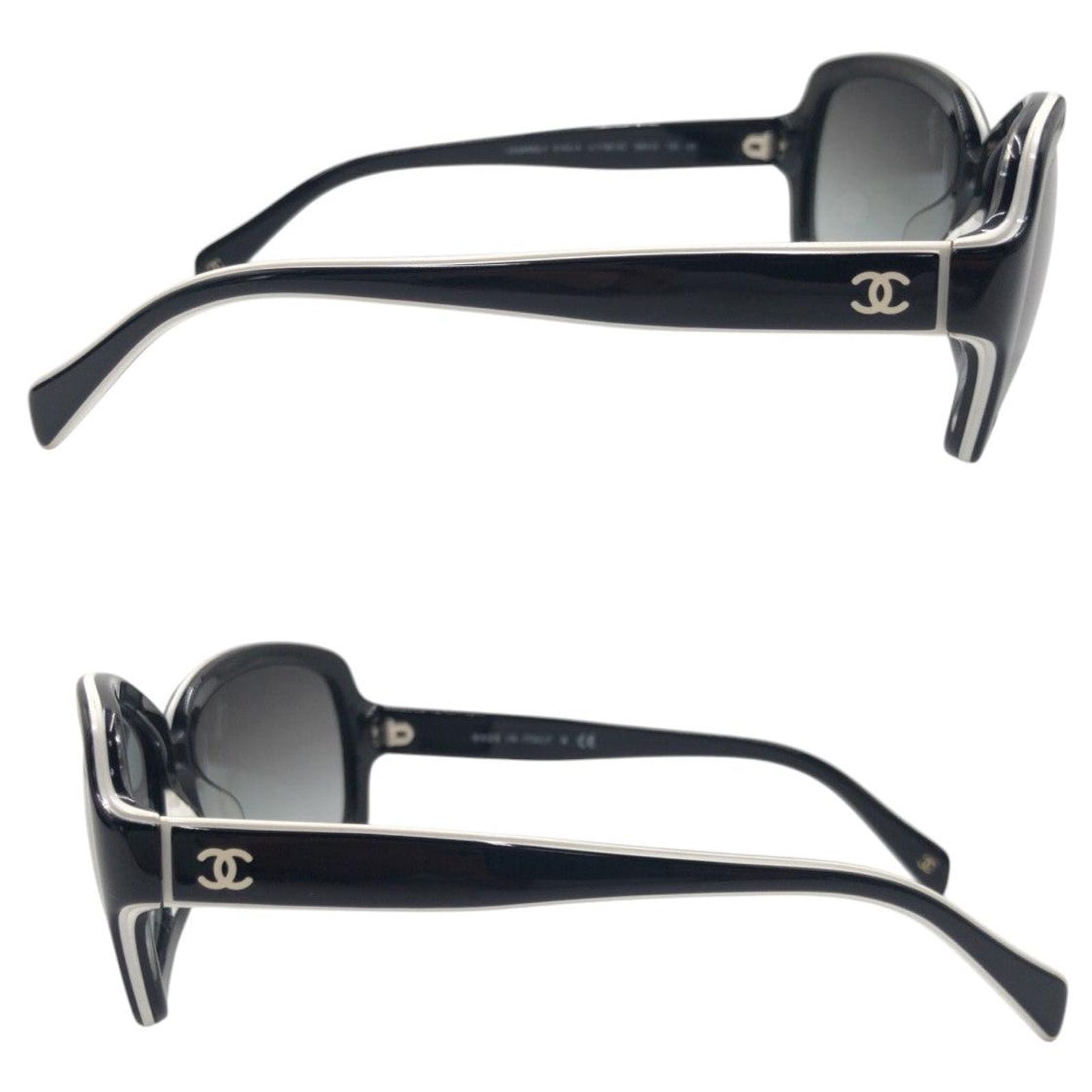 Chanel Black Plastic Sunglasses 5143-A ref.JC1939606 (Sold) - Joli
