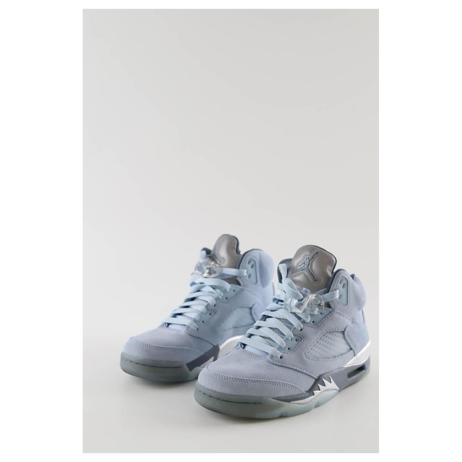 Nike Sneaker Air Jordan in suede blu Scamosciato