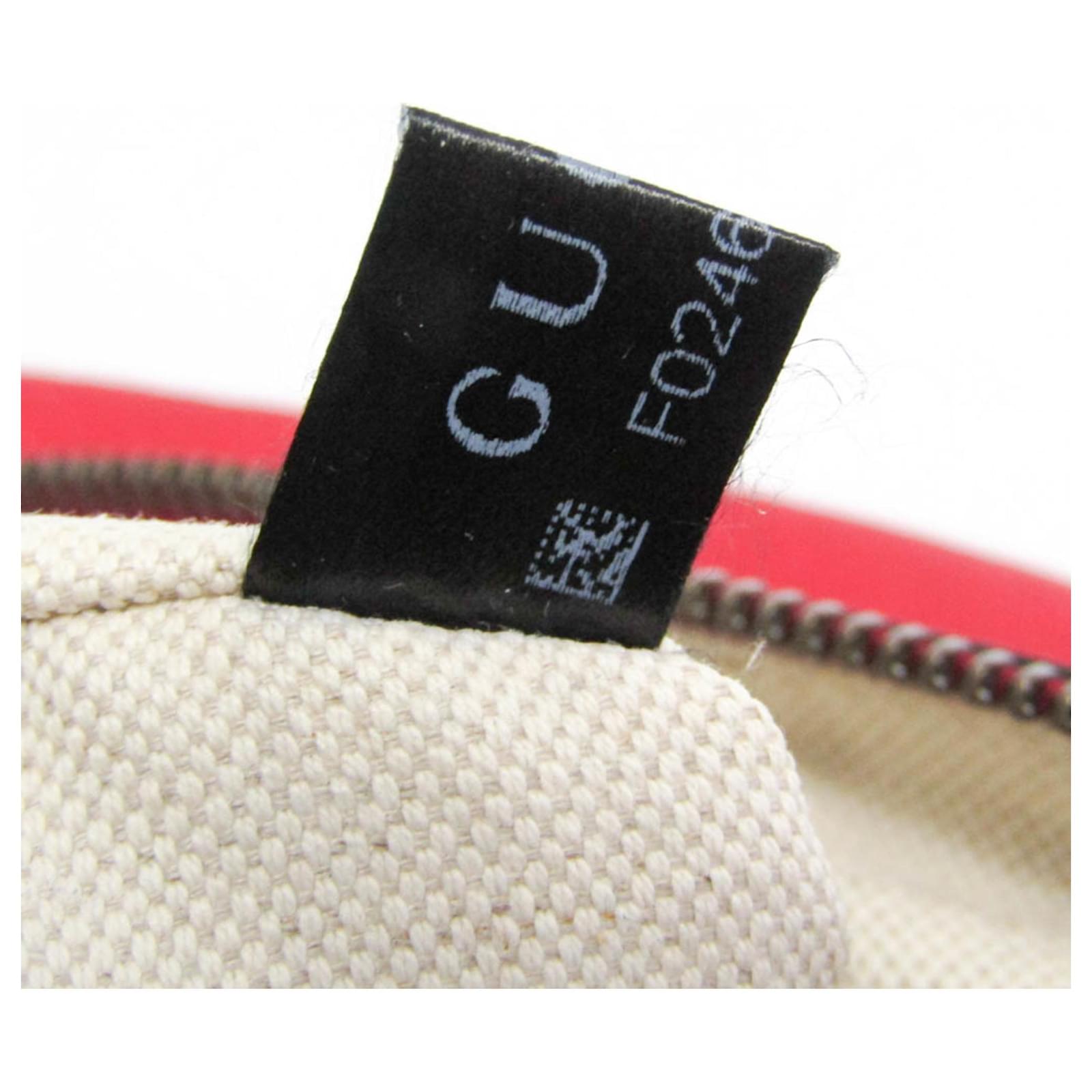 Gucci Print Half Moon Hobo Bag 523588 Red Leather