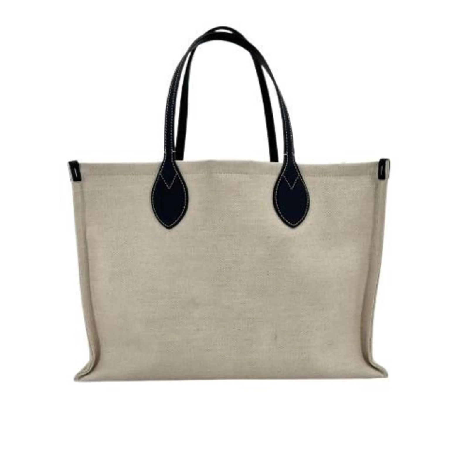 Gucci Japan-Exclusive Printed Tote Bag Beige Dark blue Leather 