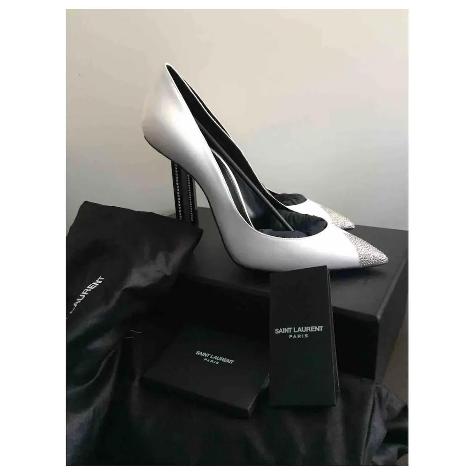 SAINT LAURENT ホワイト ハイヒール 36 SAINT LAURENT ホワイト ハイヒール 36 SAINT LAURENT ホワイト