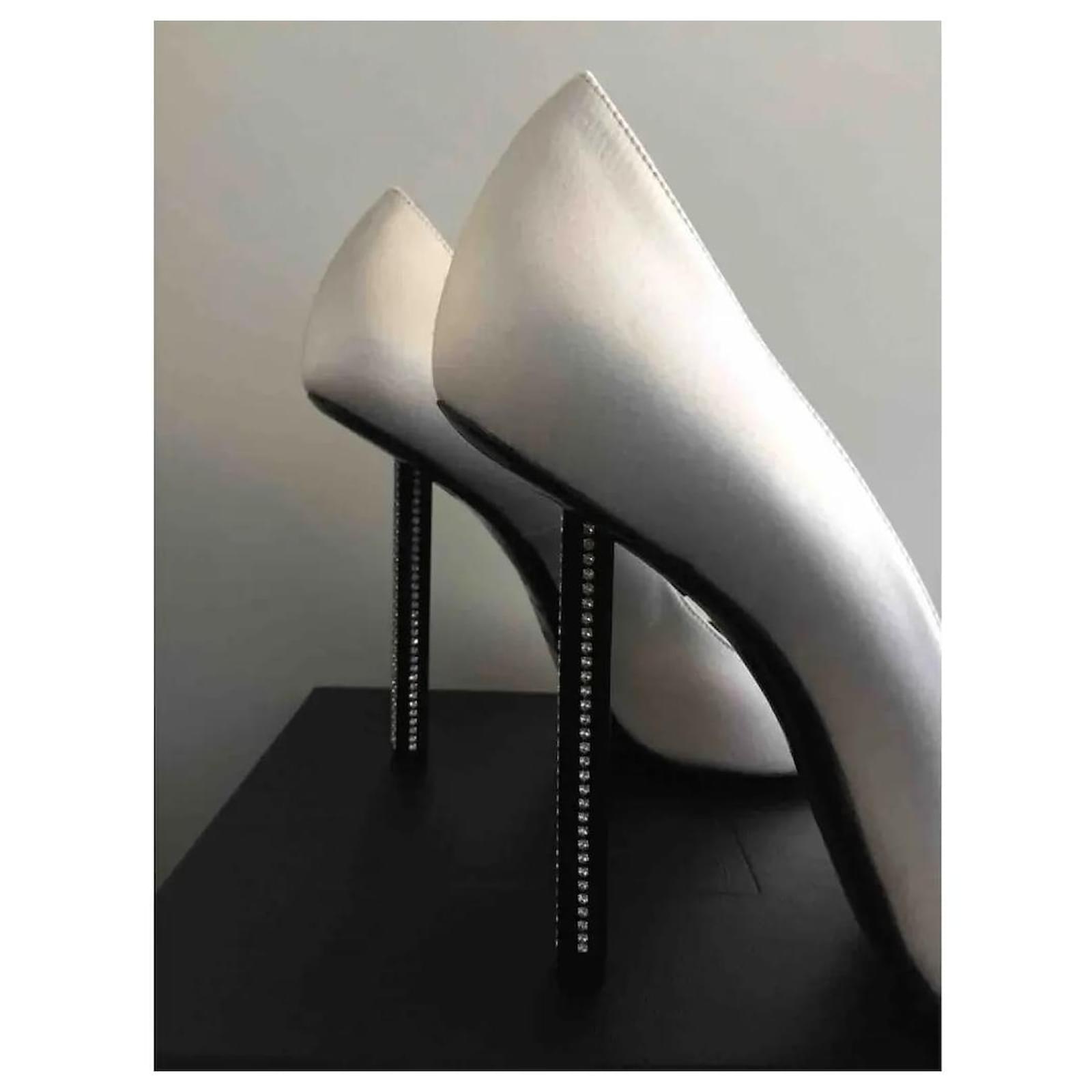 saint laurent Pumps Tower 110 in satin with crystalline Yves saint laurent Pumps Tower 110 in satin with crystalline Yves