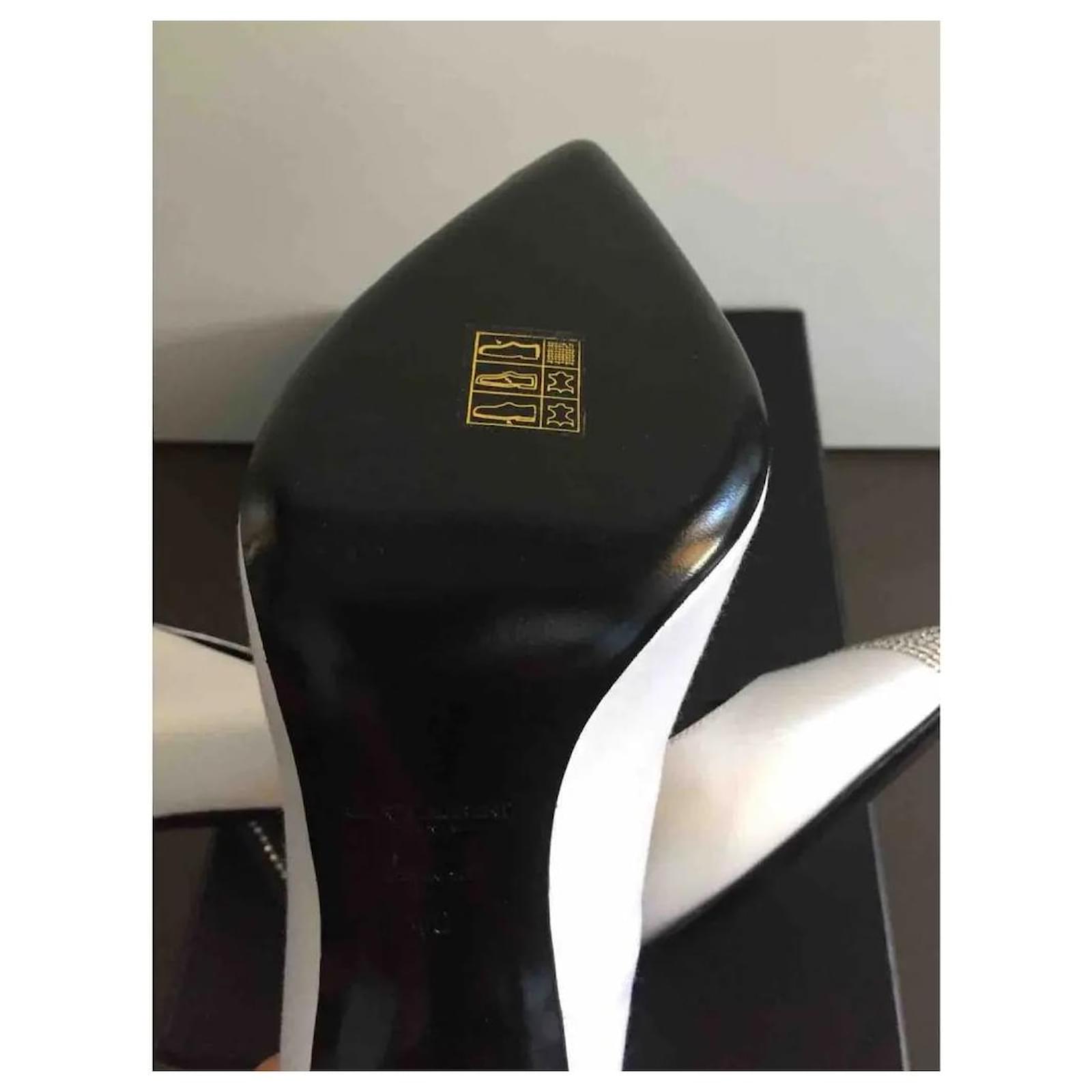 SAINT LAURENT ホワイト ハイヒール 36 SAINT LAURENT ホワイト ハイヒール 36