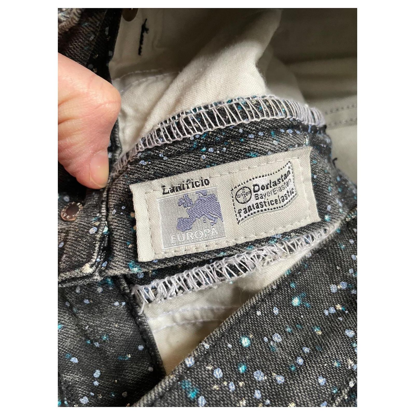 Roberto Cavalli Swarovski Crystal Embellished Jeans Blue Cotton 