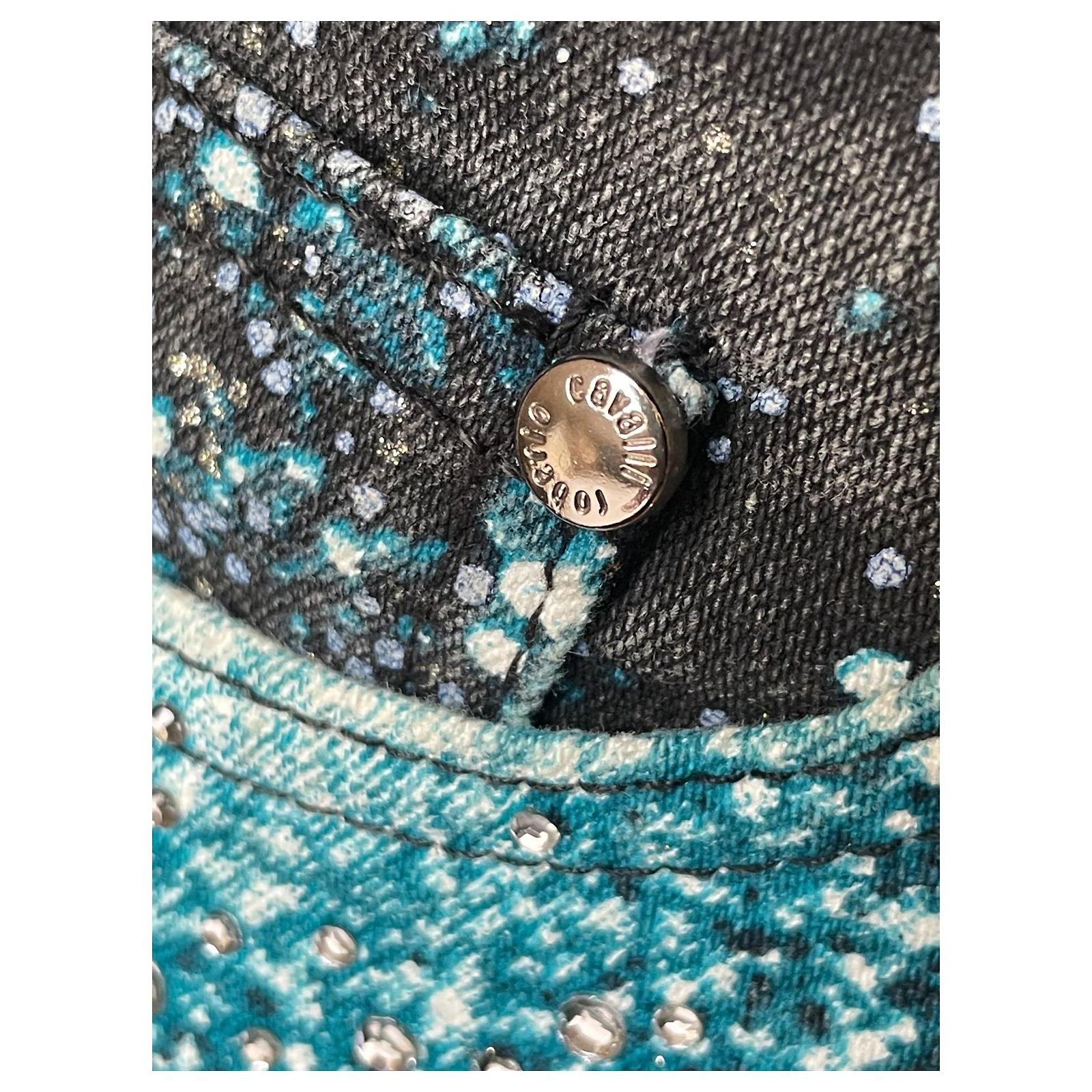 Roberto Cavalli Swarovski Crystal Embellished Jeans Blue Cotton 