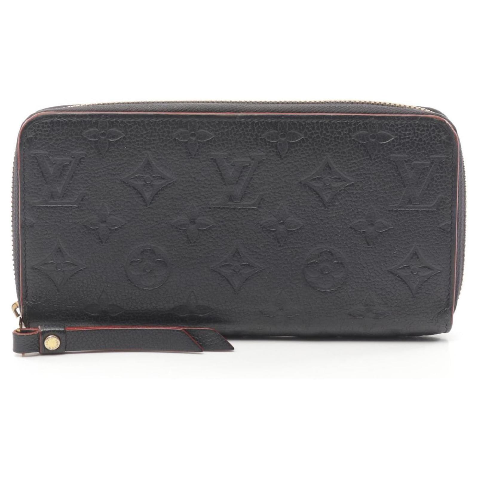 Louis Vuitton Zippy Wallet in Monogram Empreinte Red Navy blue Cloth  ref.1959523