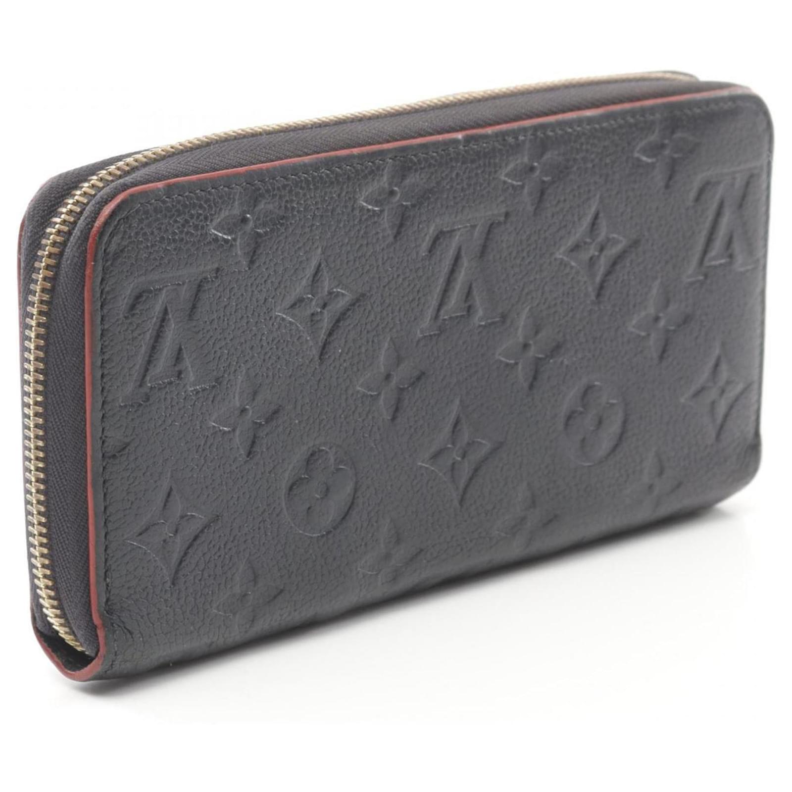 Louis Vuitton Zippy Wallet in Monogram Empreinte Red Navy blue Cloth  ref.1959523