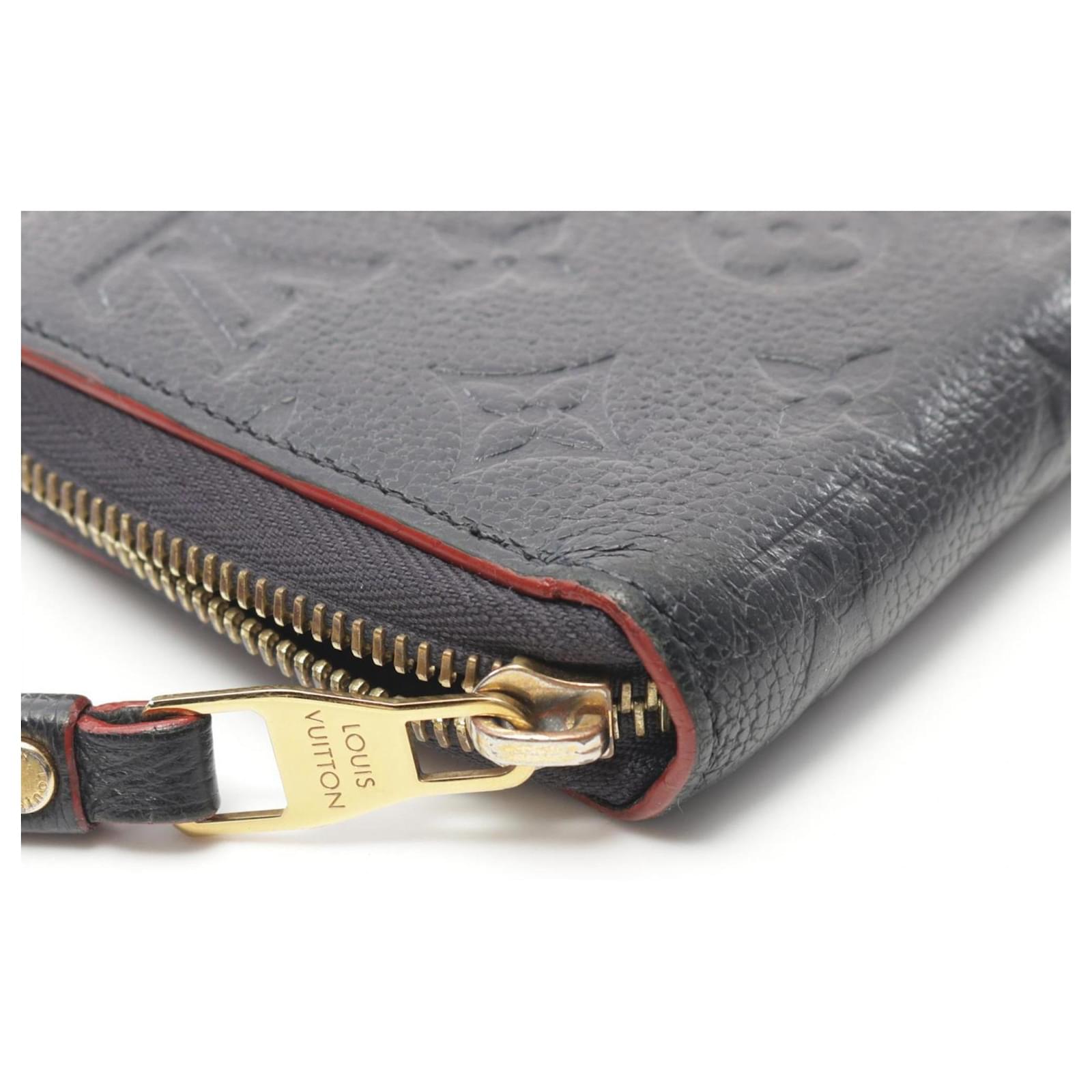 Louis Vuitton Zippy Wallet in Monogram Empreinte Red Navy blue Cloth  ref.1959523