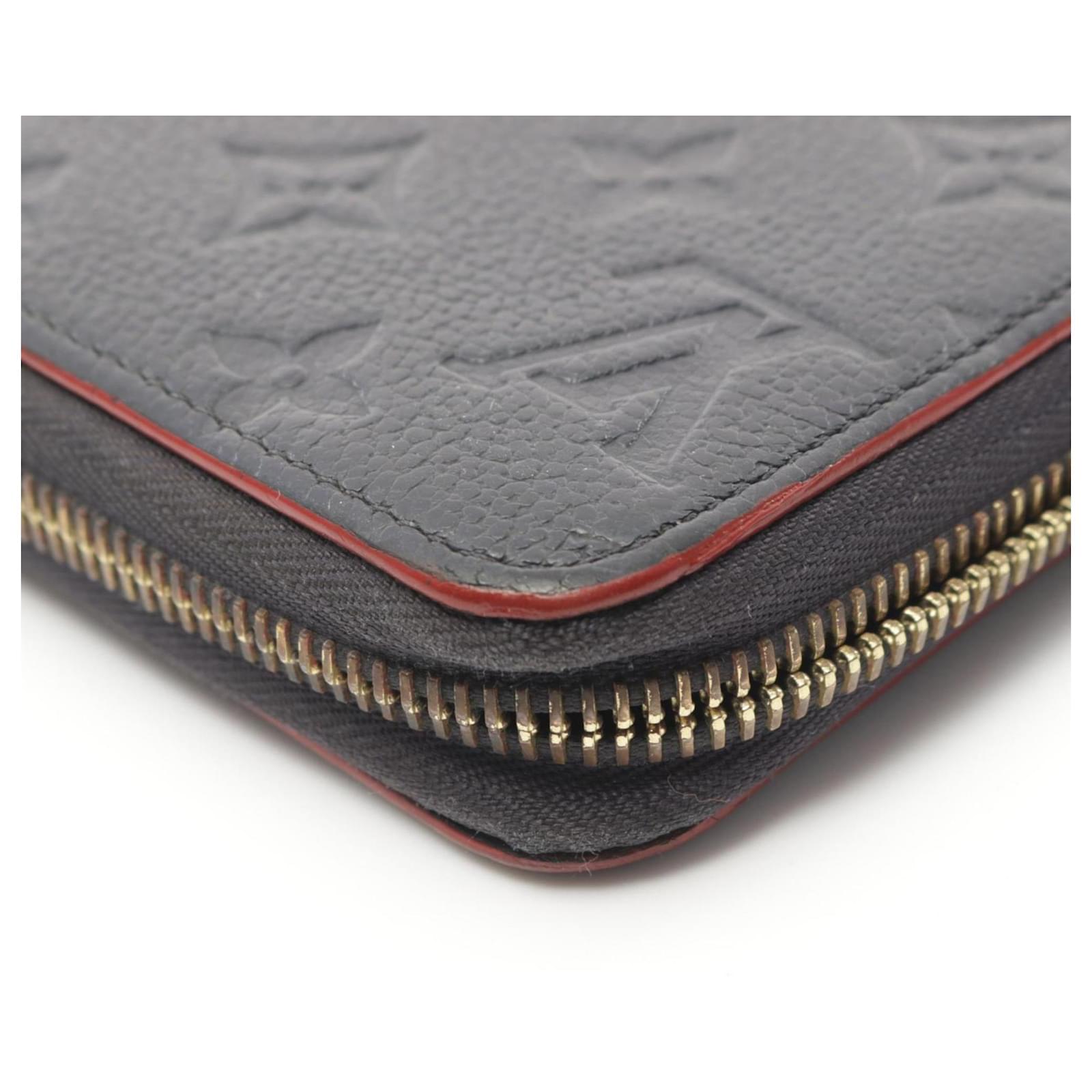 Louis Vuitton Zippy Wallet in Monogram Empreinte Red Navy blue Cloth  ref.1959523