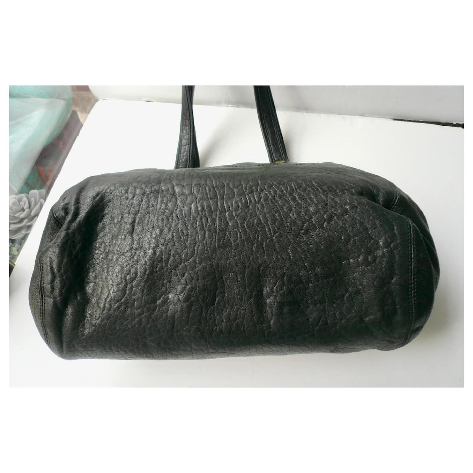 JEROME DREYFUSS Borsa Billy Pelle di Agnello Nera Ottime