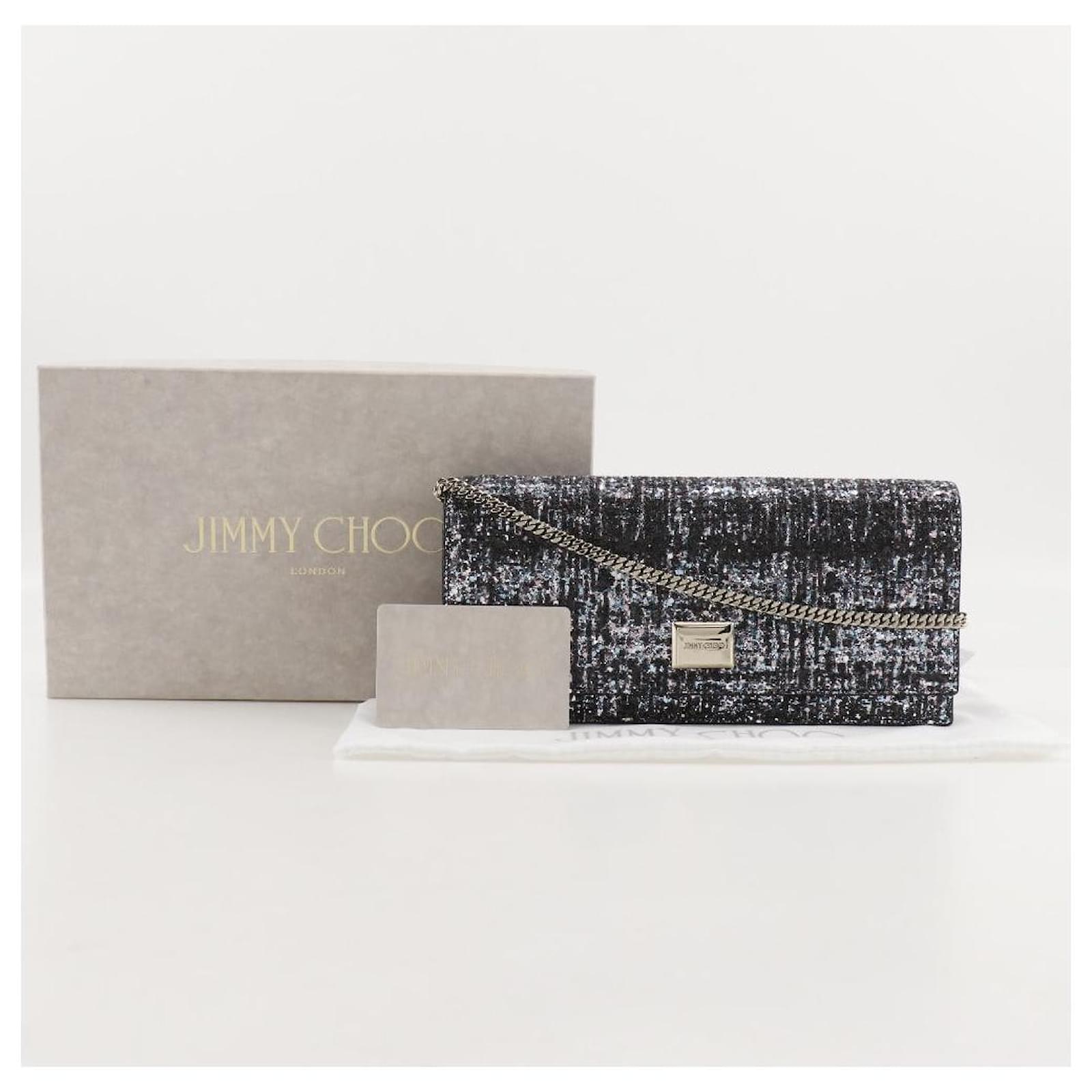 Jimmy Choo LILIA Clutch Bag 2WAY Black ref.JC1964030 (Sold) - Joli