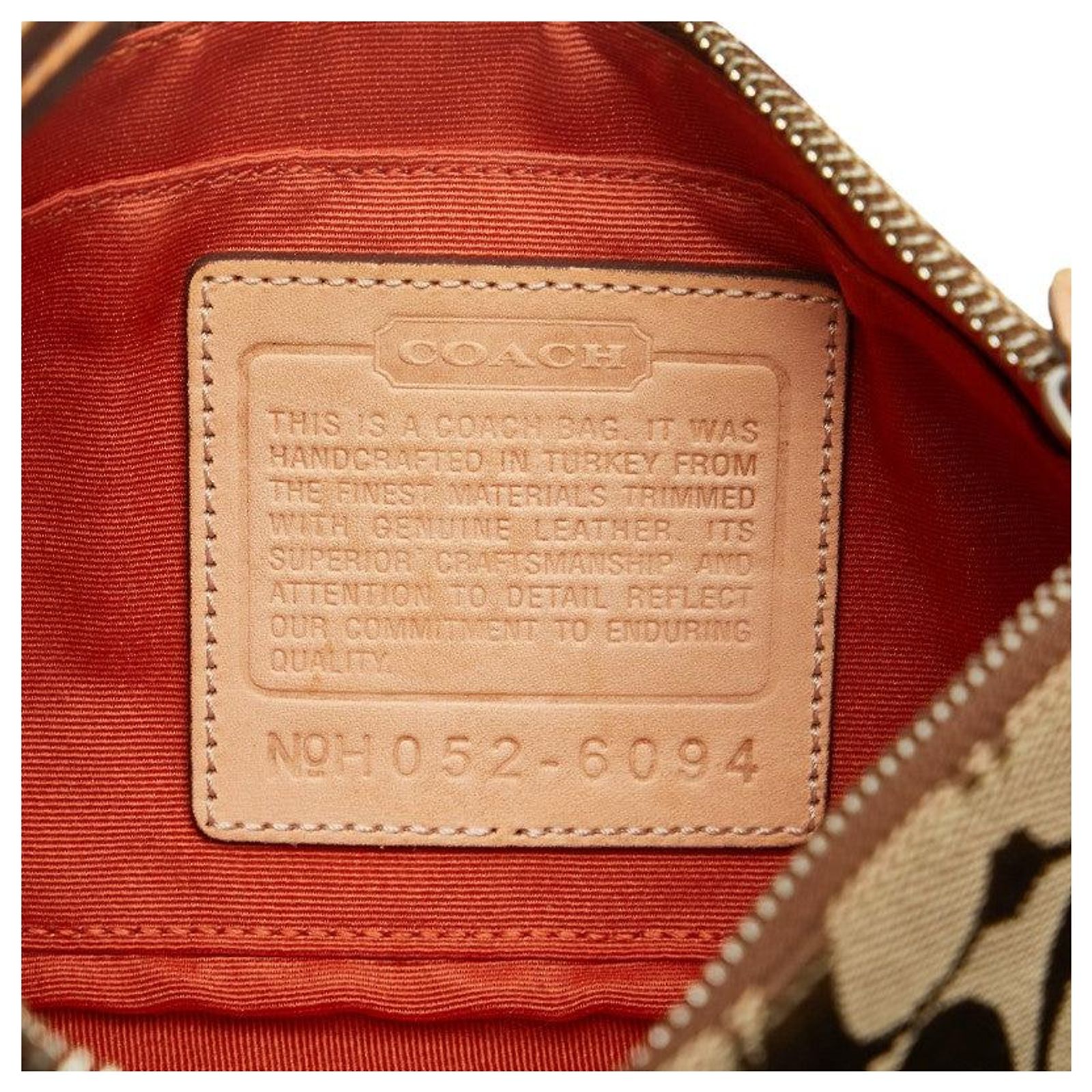 Coach Canvas Leather Shoulder Bag 06094 Beige Cloth ref.JC1964180 