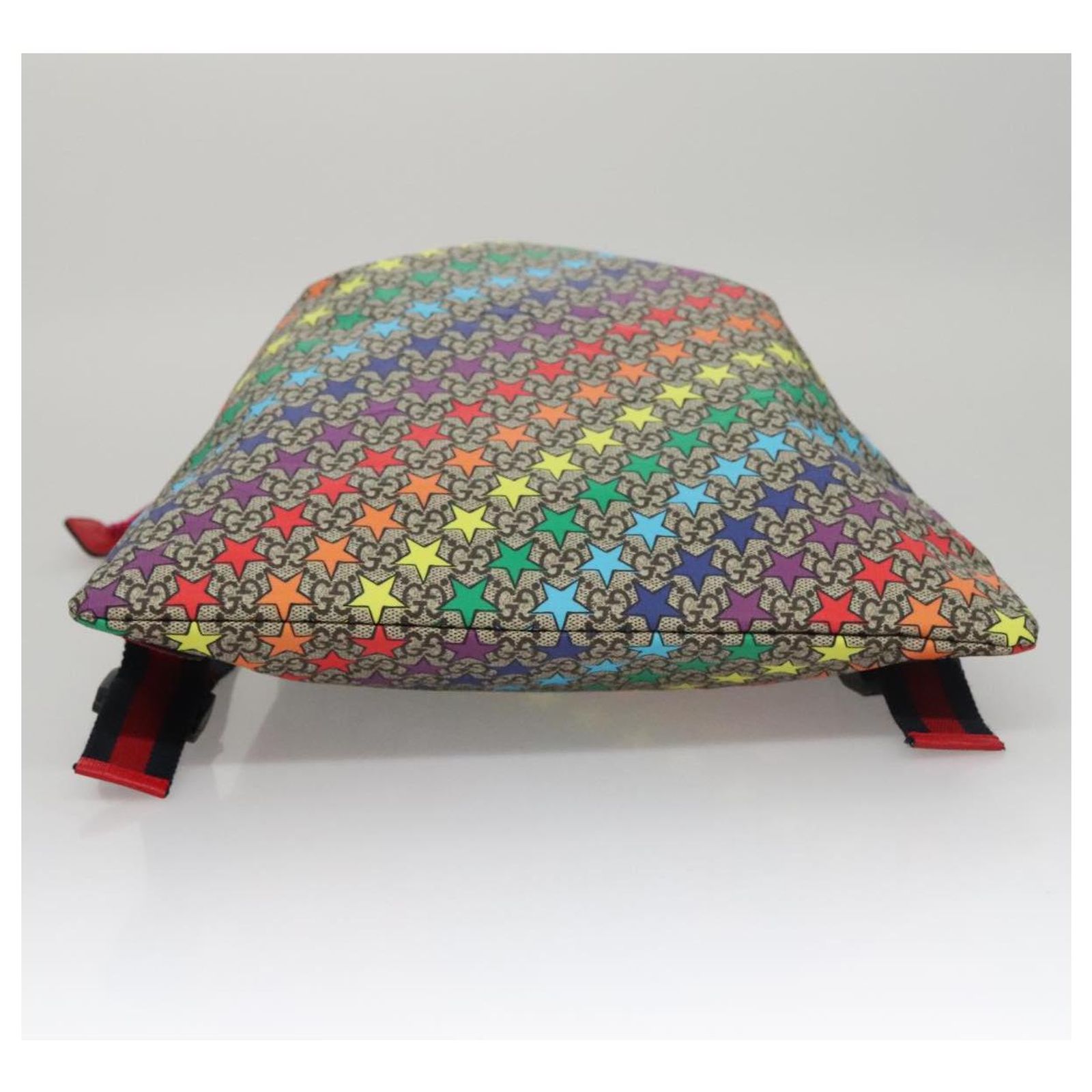 GUCCI GG Supreme Sherry Line Backpack PVC Beige Multicolor  display picture 3