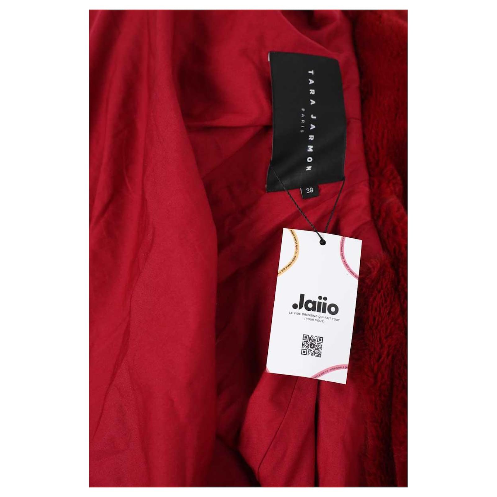 Jaiio Manteaux Tara Jarmon Tara Jarmon Manteau Rouge Polyester