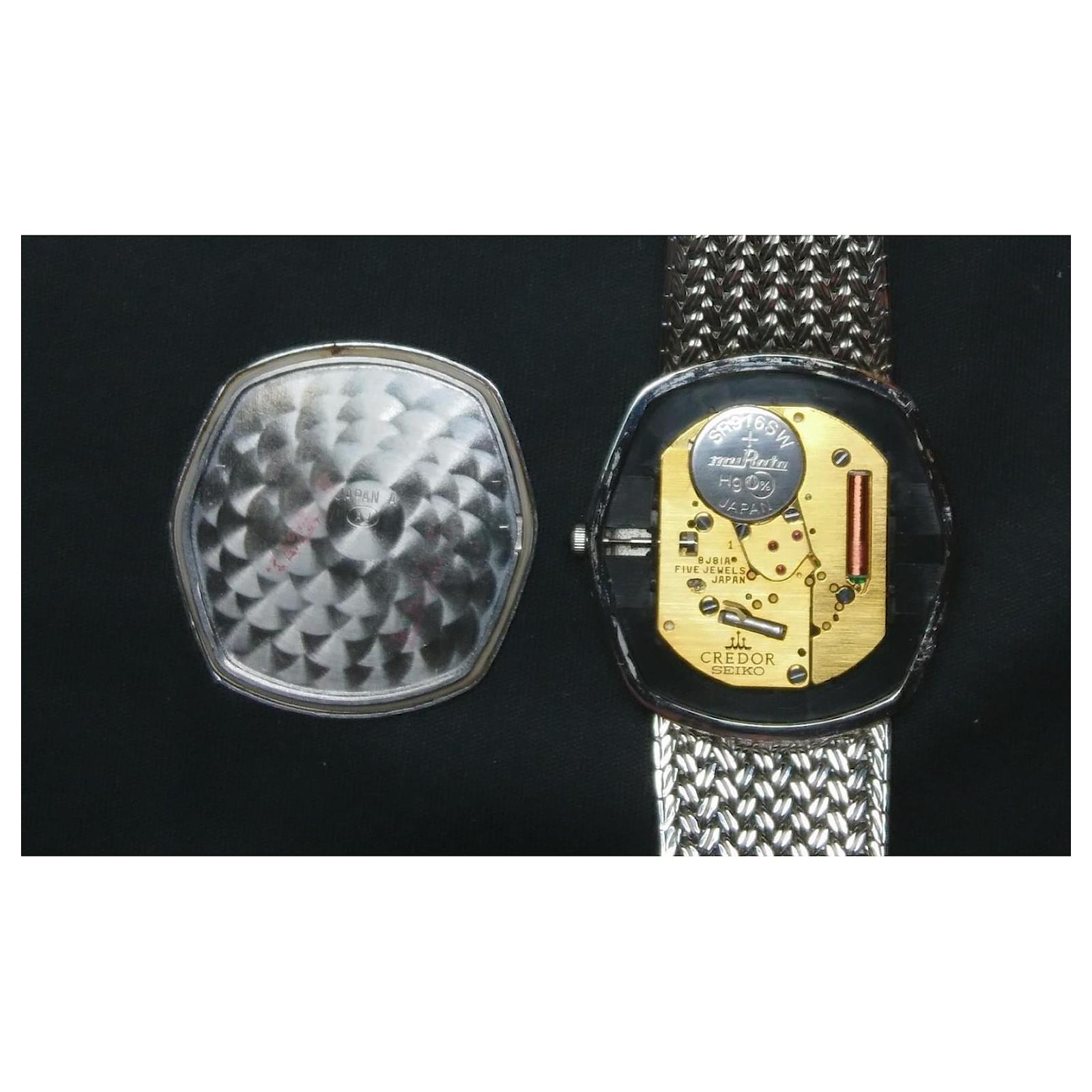 Seiko Credor quartz watch ref. 8J81-5030 Silvery Steel ref.1970459