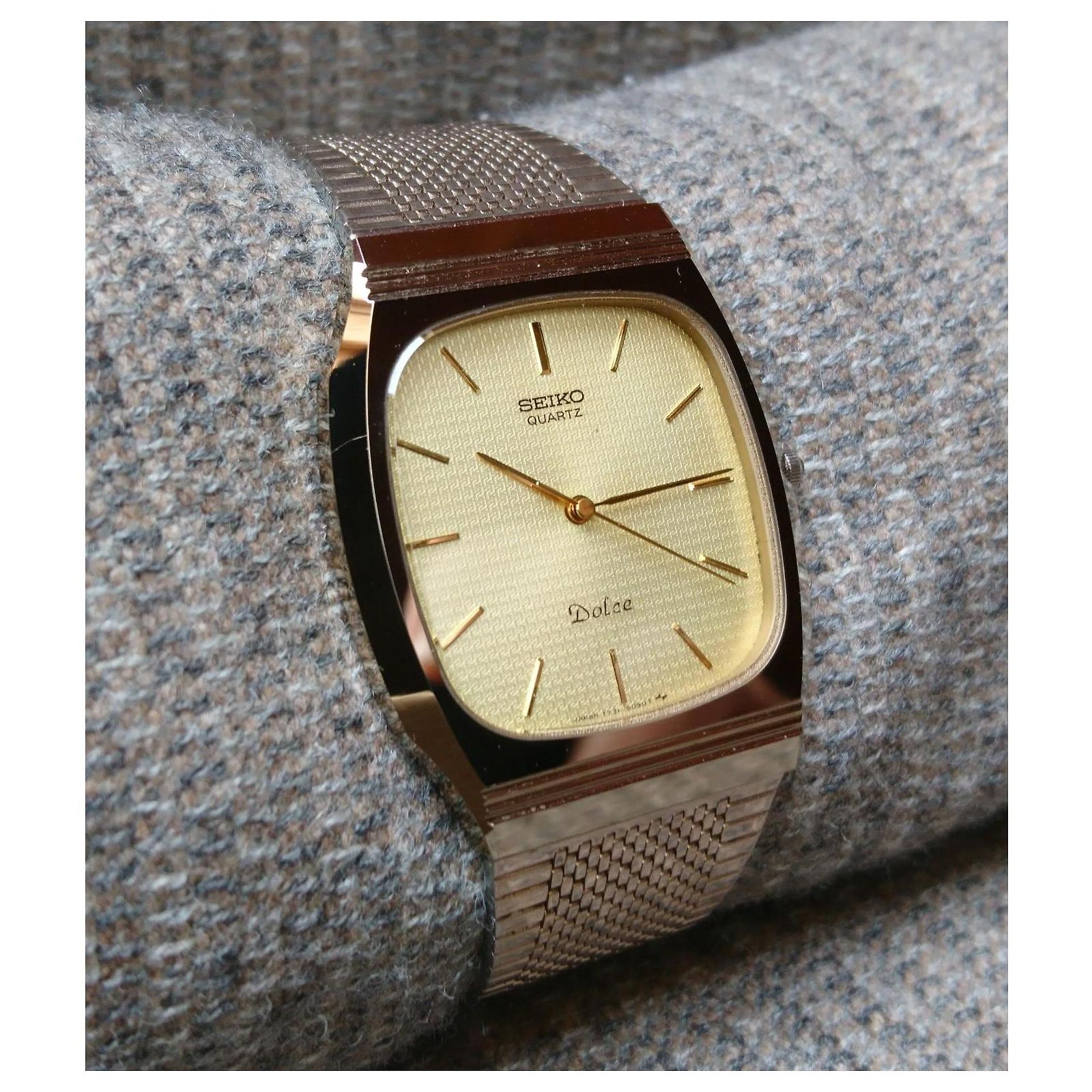 Seiko Dolce quartz watch ref. 7731-5091 Golden Steel ref.JC1970473 
