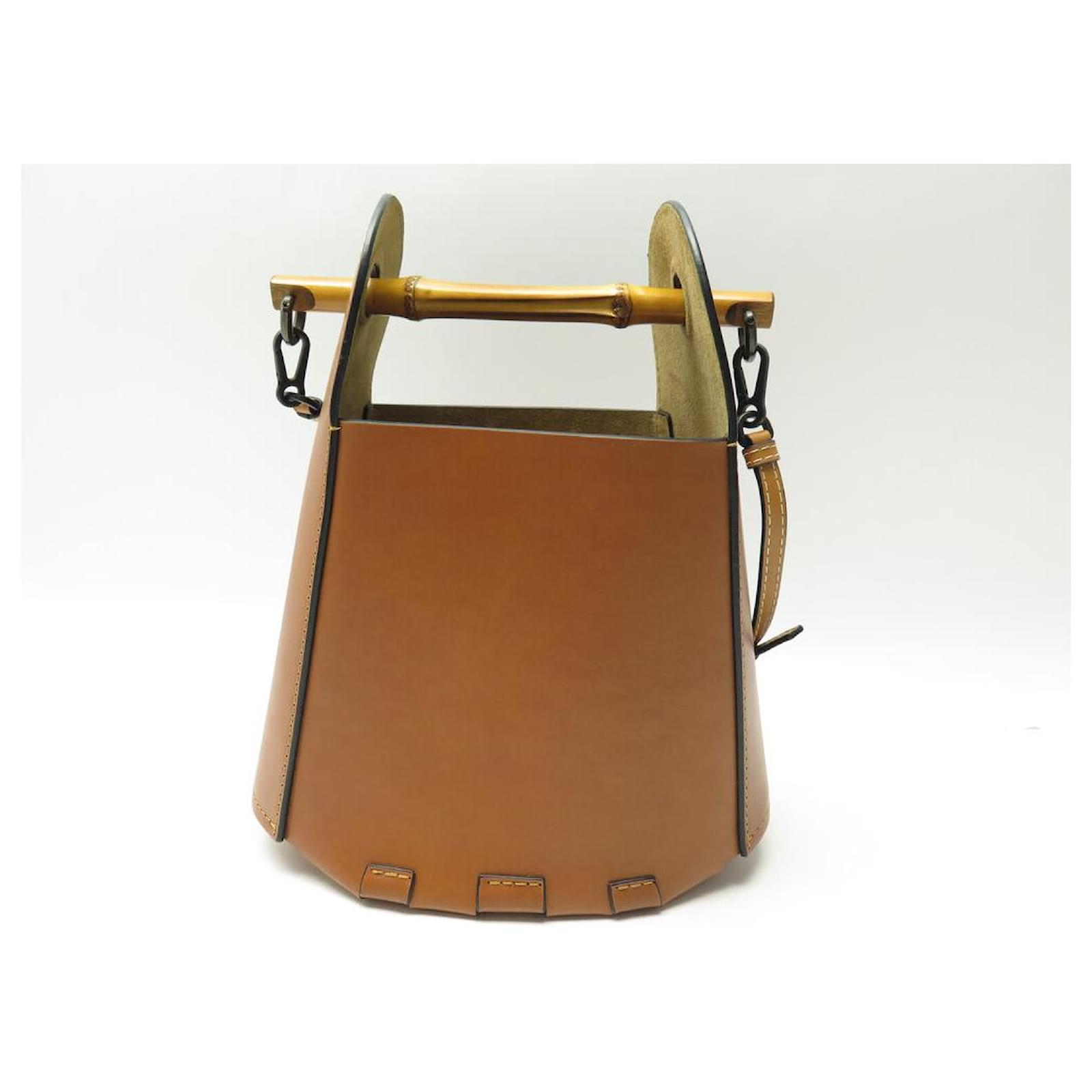 LOEWE セール★ BUCKET BAMBOO Loewe Tan Bucket Bamboo Bag Loewe