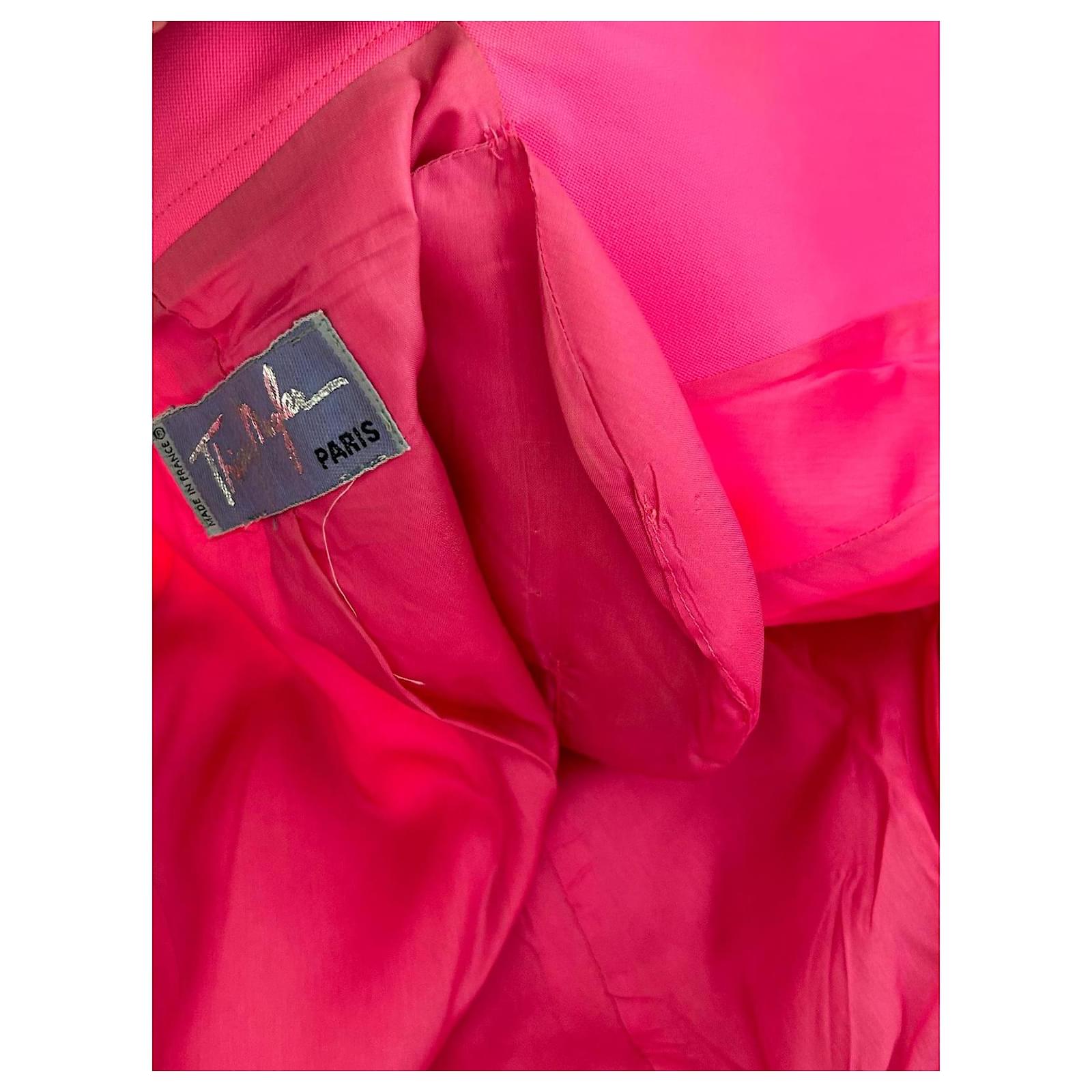 Vintage Thierry Mugler suit Pink Wool ref.JC1984858 (Sold) - Joli