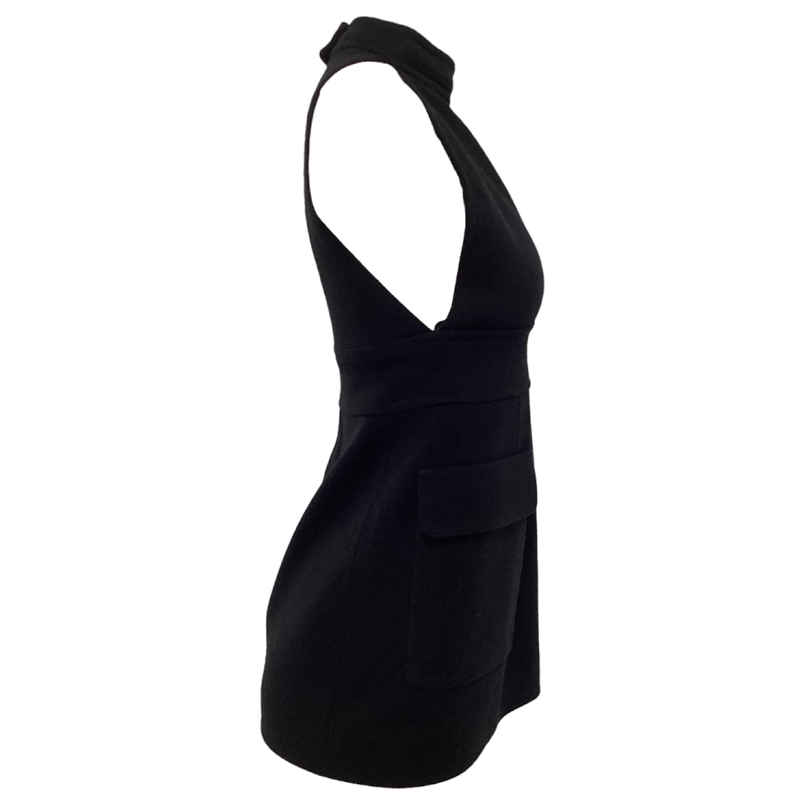 saint laurent cut out mini dress SAINT LAURENT - Pink cut-out mini dress | Leam Roma