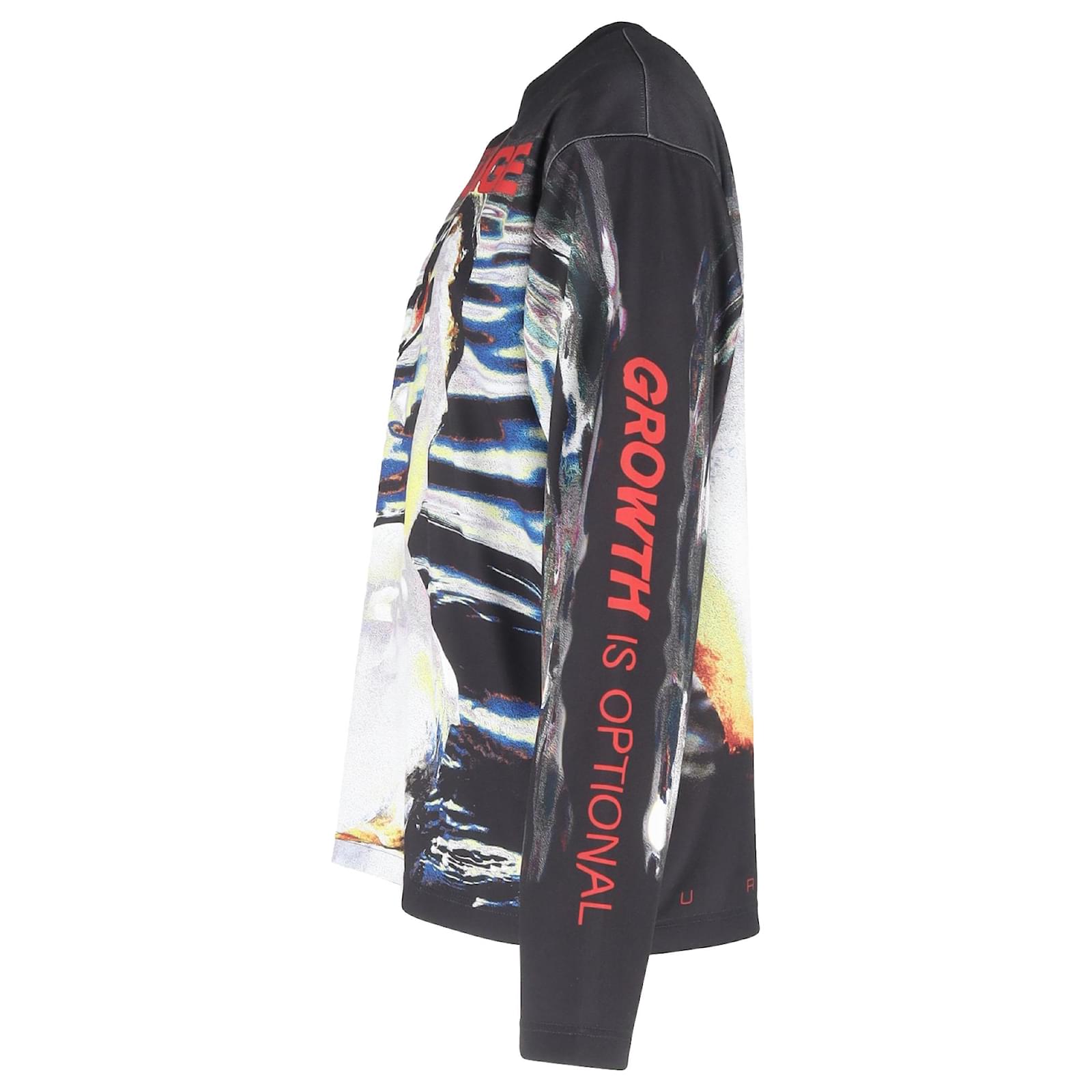 Burberry Swan Graphic-print Long-Sleeve T-Shirt in Multicolor