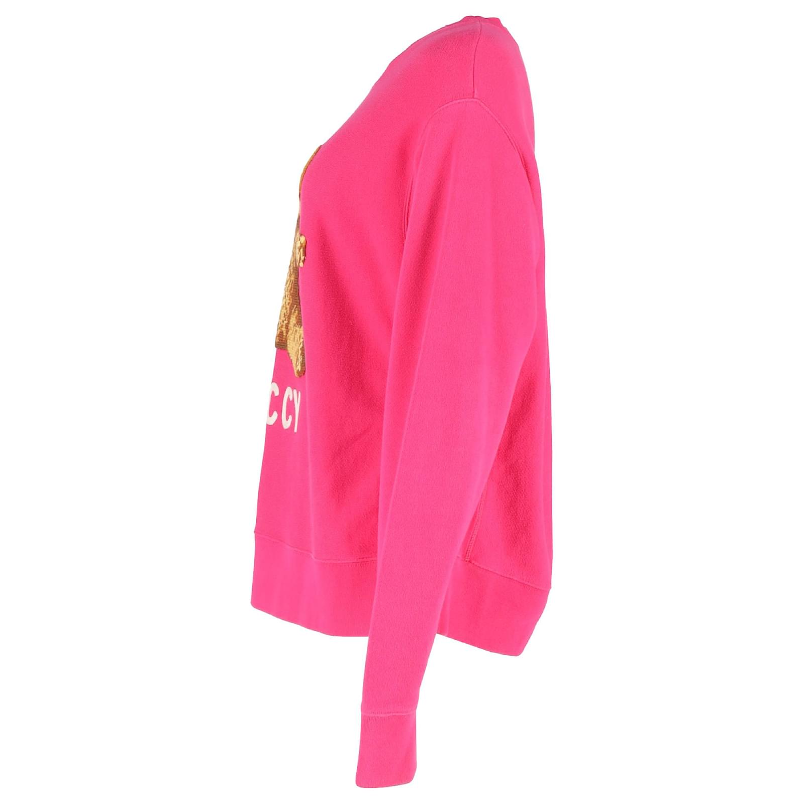 Cotton Sweatshirt Gucci Rosa Pullover Gucci Cotton Jersey