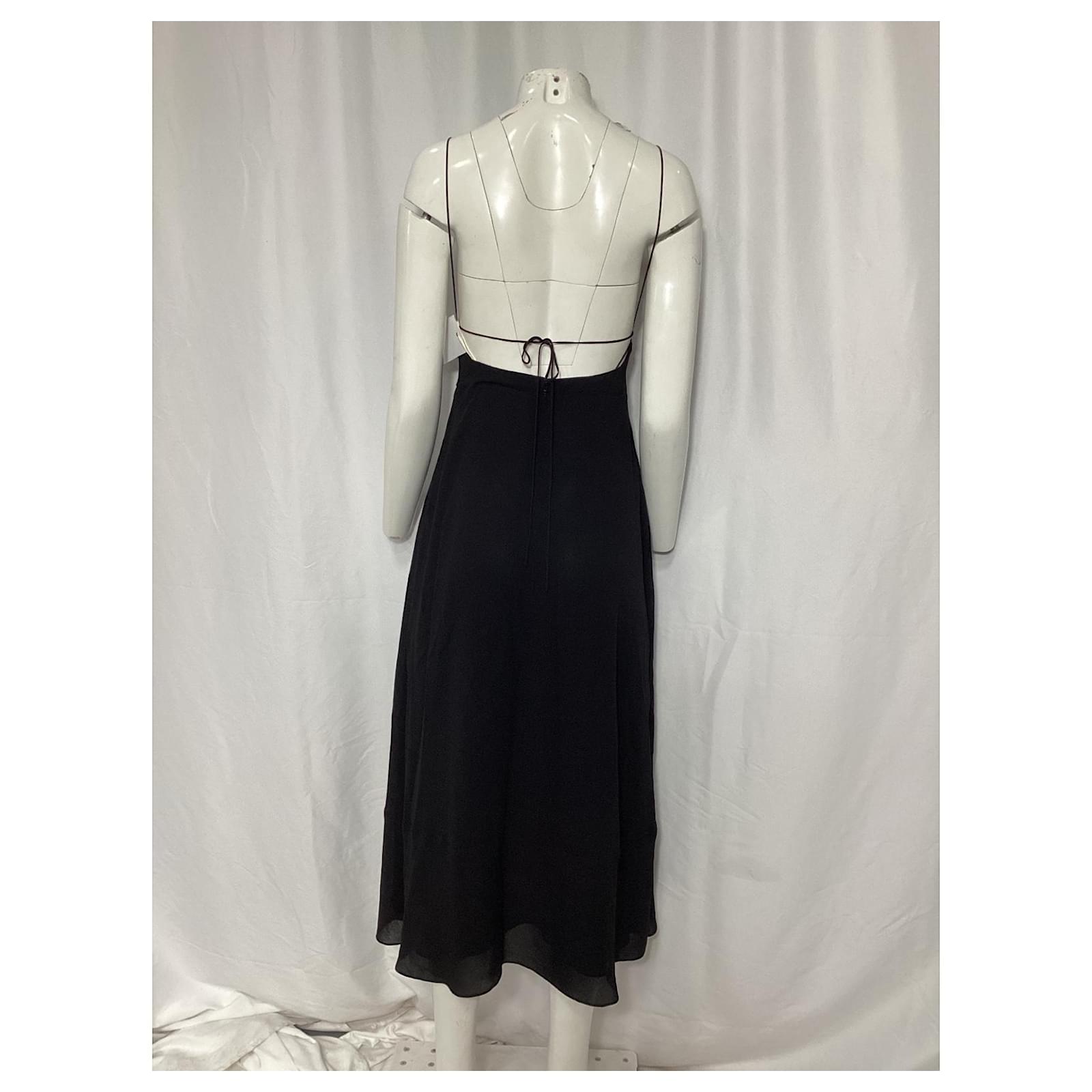 morgan and co 90s dress Saint Laurent Black Star Appliqué Mini Dress - BOPF