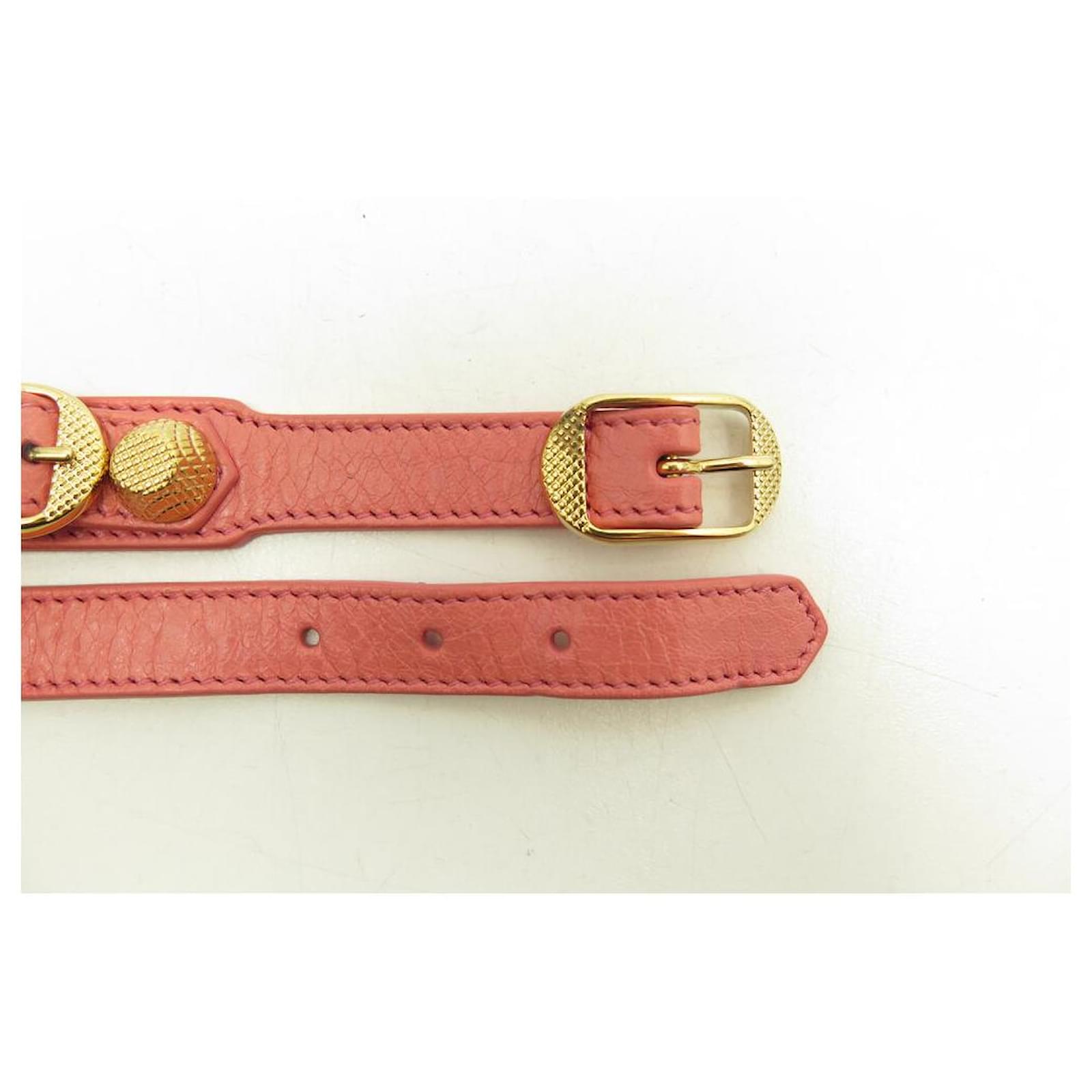 NEW BALENCIAGA 236345 GIANT DOUBLE TOUR PINK LEATHER