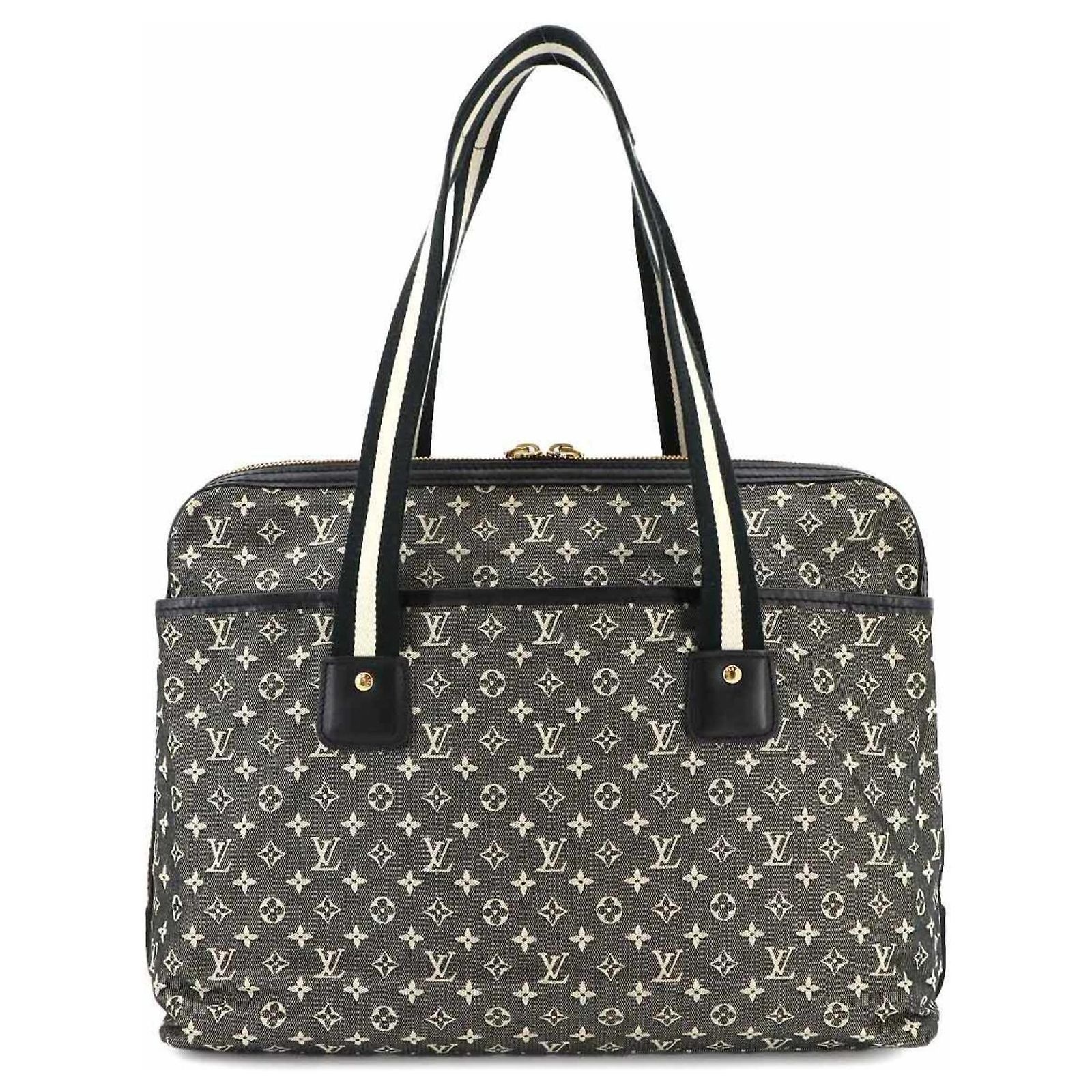 Louis Vuitton Monogram Cabas Marie Kate Shoulder Bag Black Leather ...
