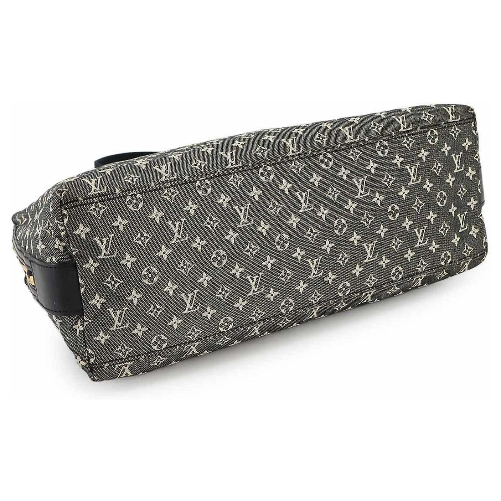 Louis Vuitton Monogram Cabas Marie Kate Shoulder Bag Black Leather ...