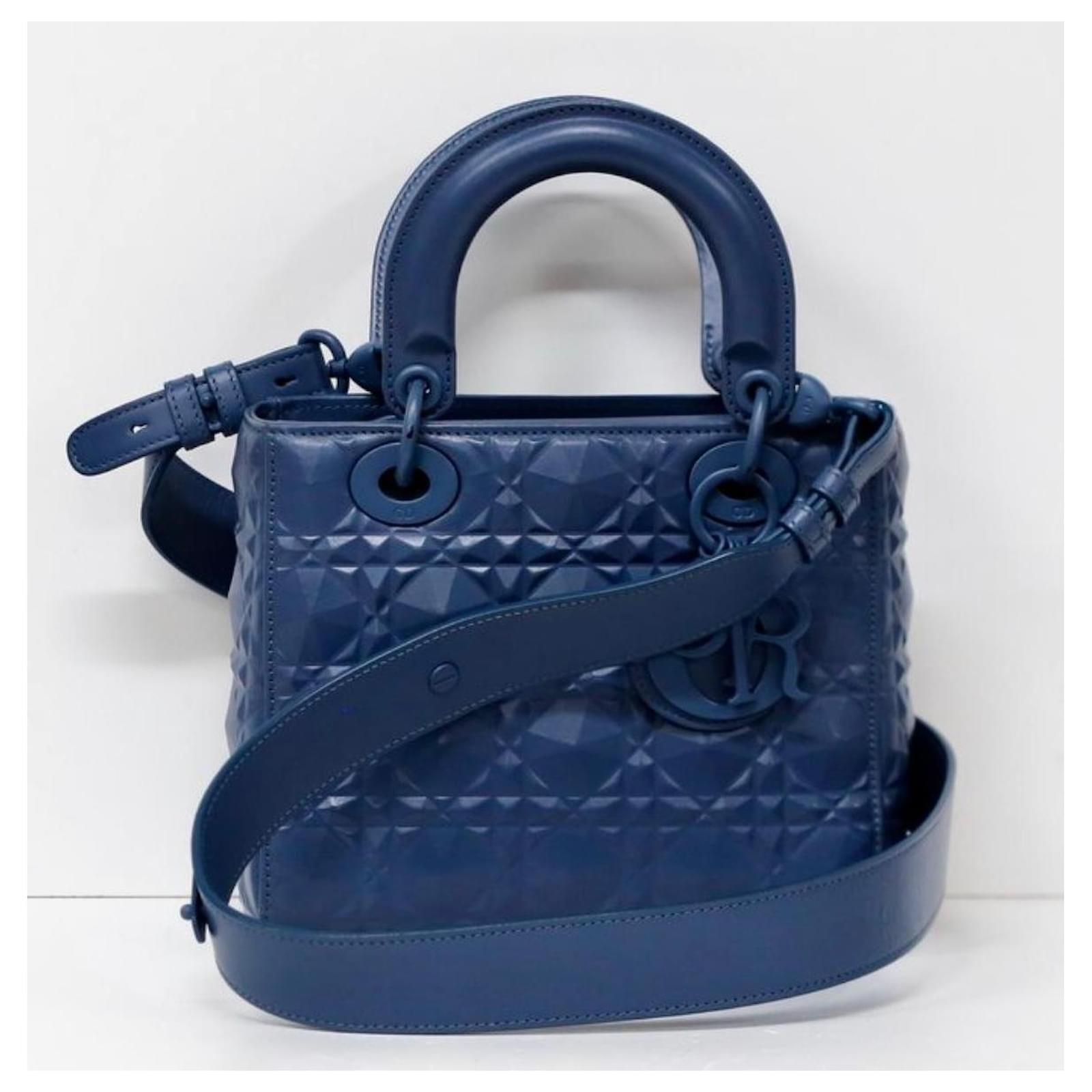 Christian Dior Lady Dior My ABC-Dior Blue Leather ref.1988832