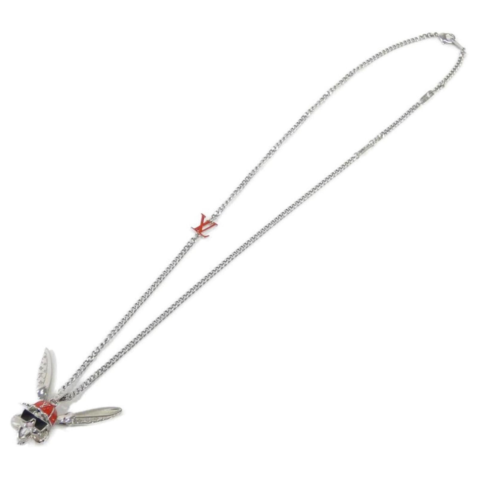 Louis Vuitton Collier LV Rabbit Necklace Silvery Red ref.1991503 - Joli ...