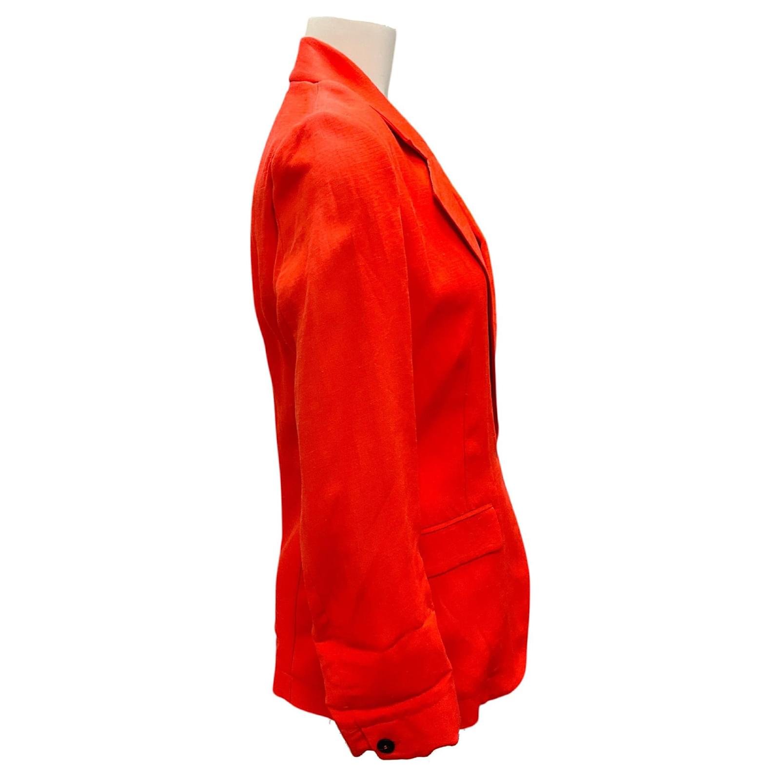 Forte Forte forte_forte Bright Orange 2022 Ripstop Jacket Viscose ref ...