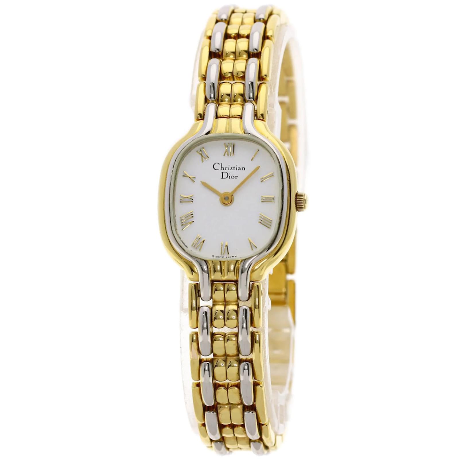 Christian Dior 3034 Rectangular Gold Plated Ladies Watch ref