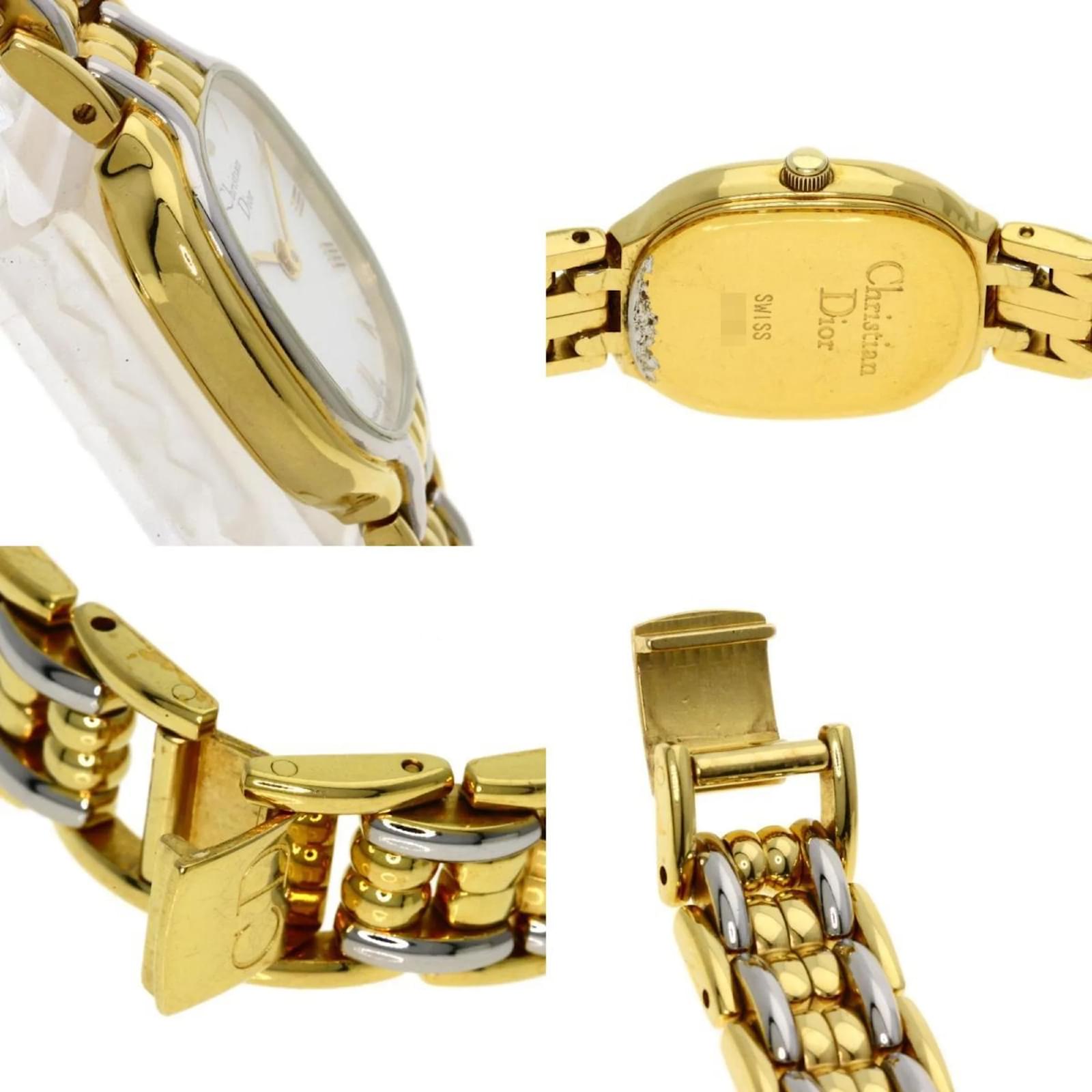 Christian Dior 3034 Rectangular Gold Plated Ladies Watch ref