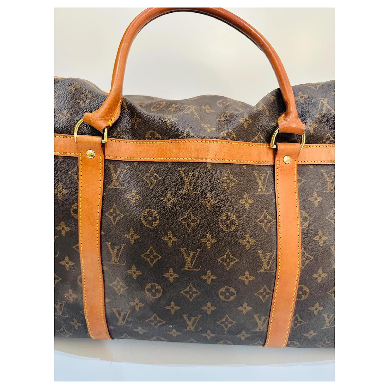 Keepall Louis Vuitton dog bag Brown Cloth  ref.2001867
