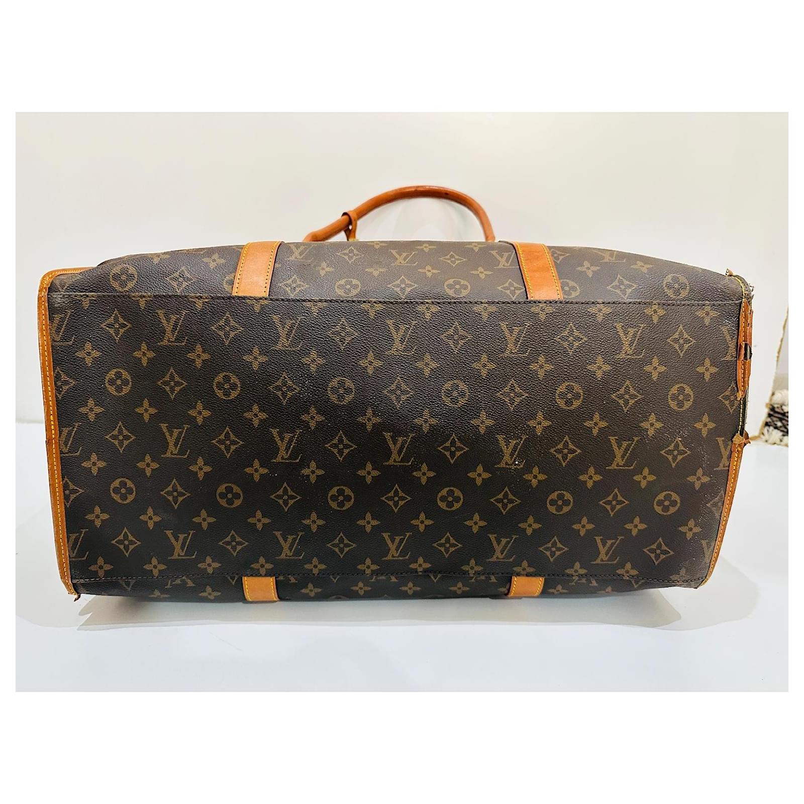 Keepall Louis Vuitton dog bag Brown Cloth  ref.2001867