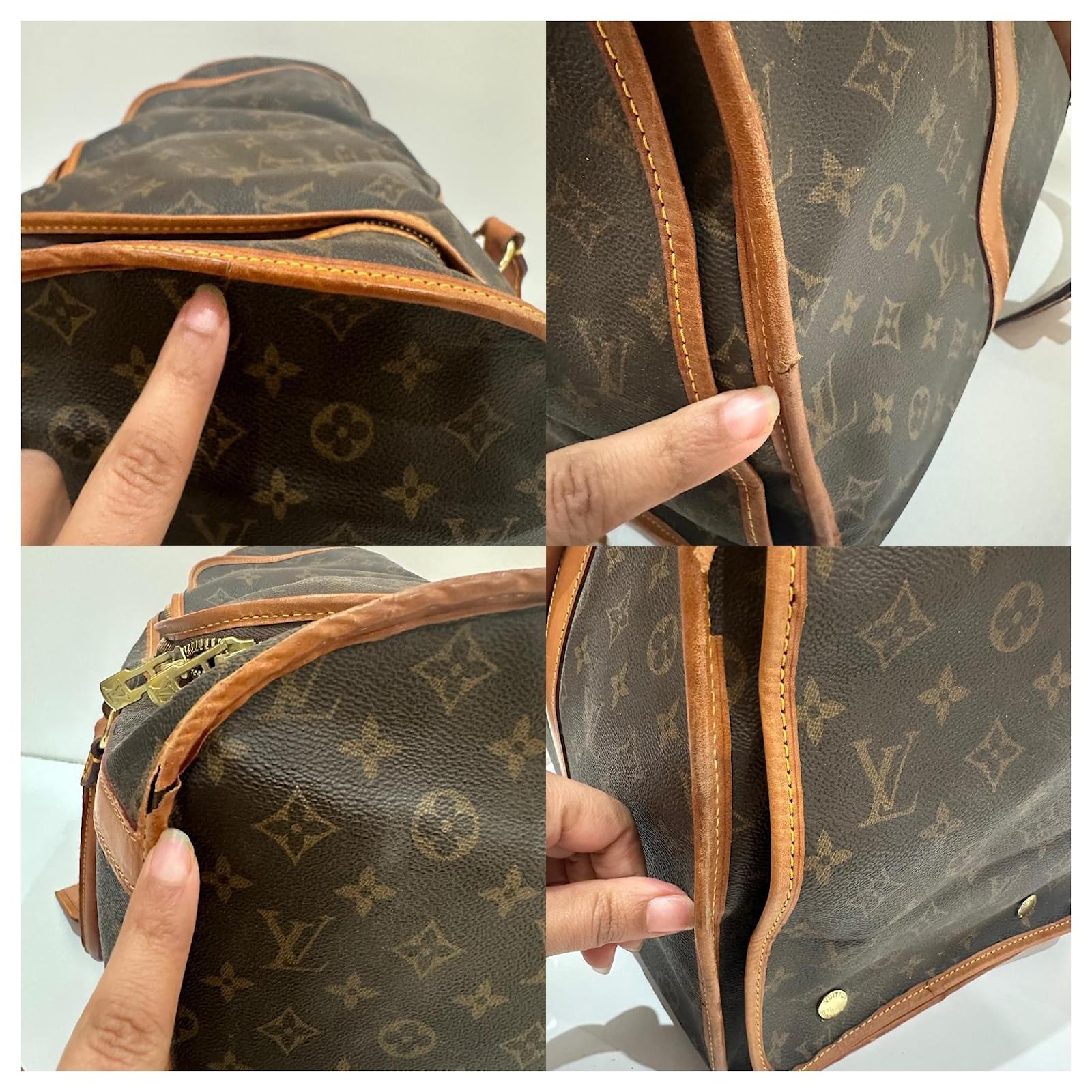 Keepall Louis Vuitton dog bag Brown Cloth  ref.2001867