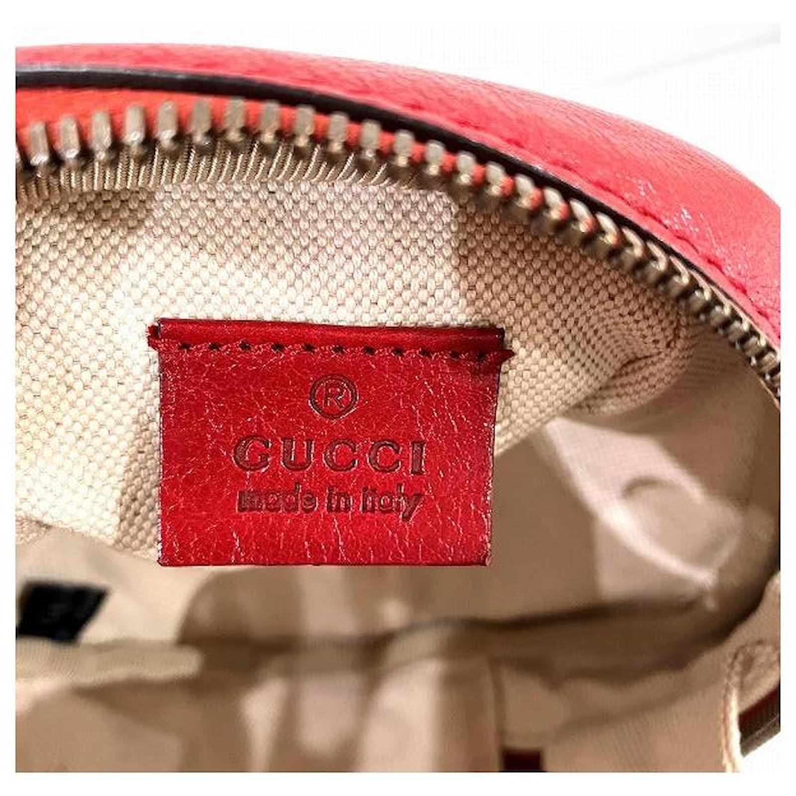 Gucci Basketball Shape Mini Bag Red Leather Joli Closet