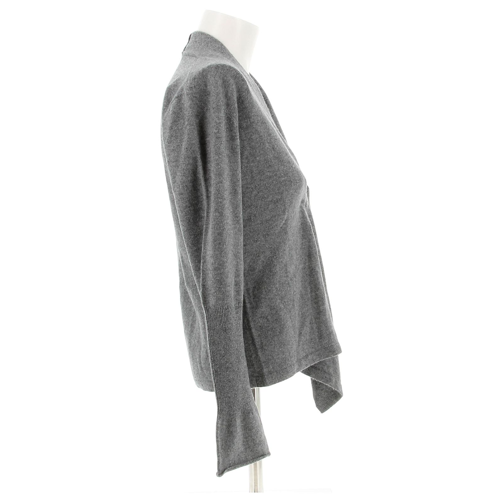 Pull Boléro Brunello Cucinelli En Cachemire 100% - Taille XS - Couleur Marine Et Gris - Occasion Très Bon état
