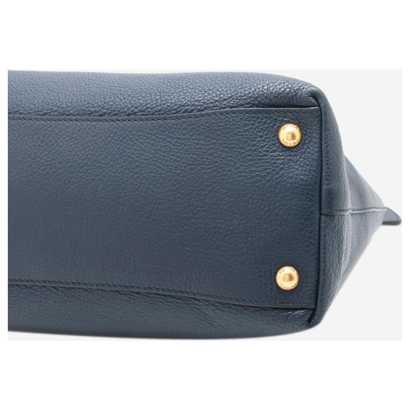 Prada Dark blue Vitello Daino leather bag ref.2002209 - Joli Closet