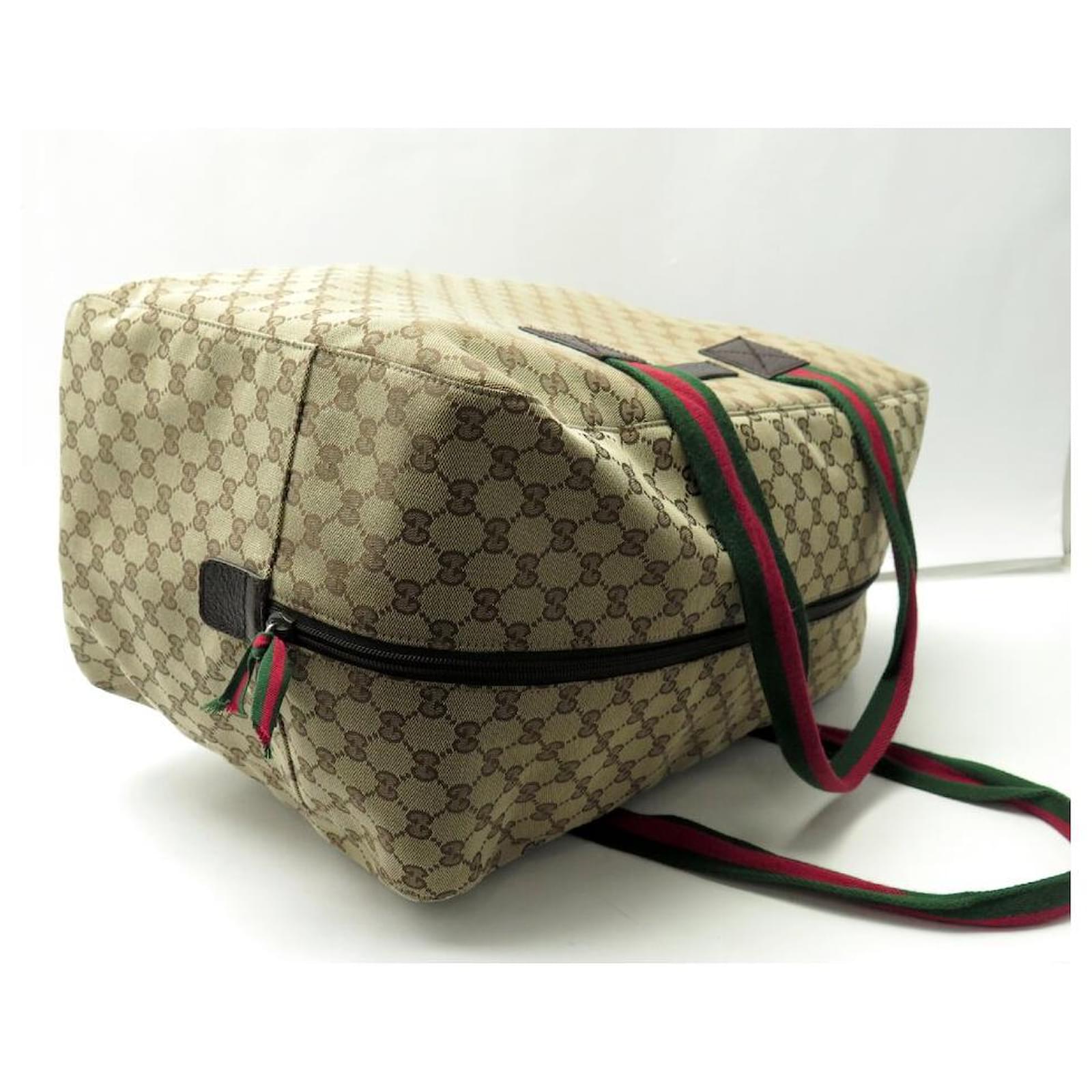 美品ビンテージGUCCIモッズコート GUCCI 146310 WEEKEND MONOGRAM CANVAS CARRY-ON BAG WITH WEB