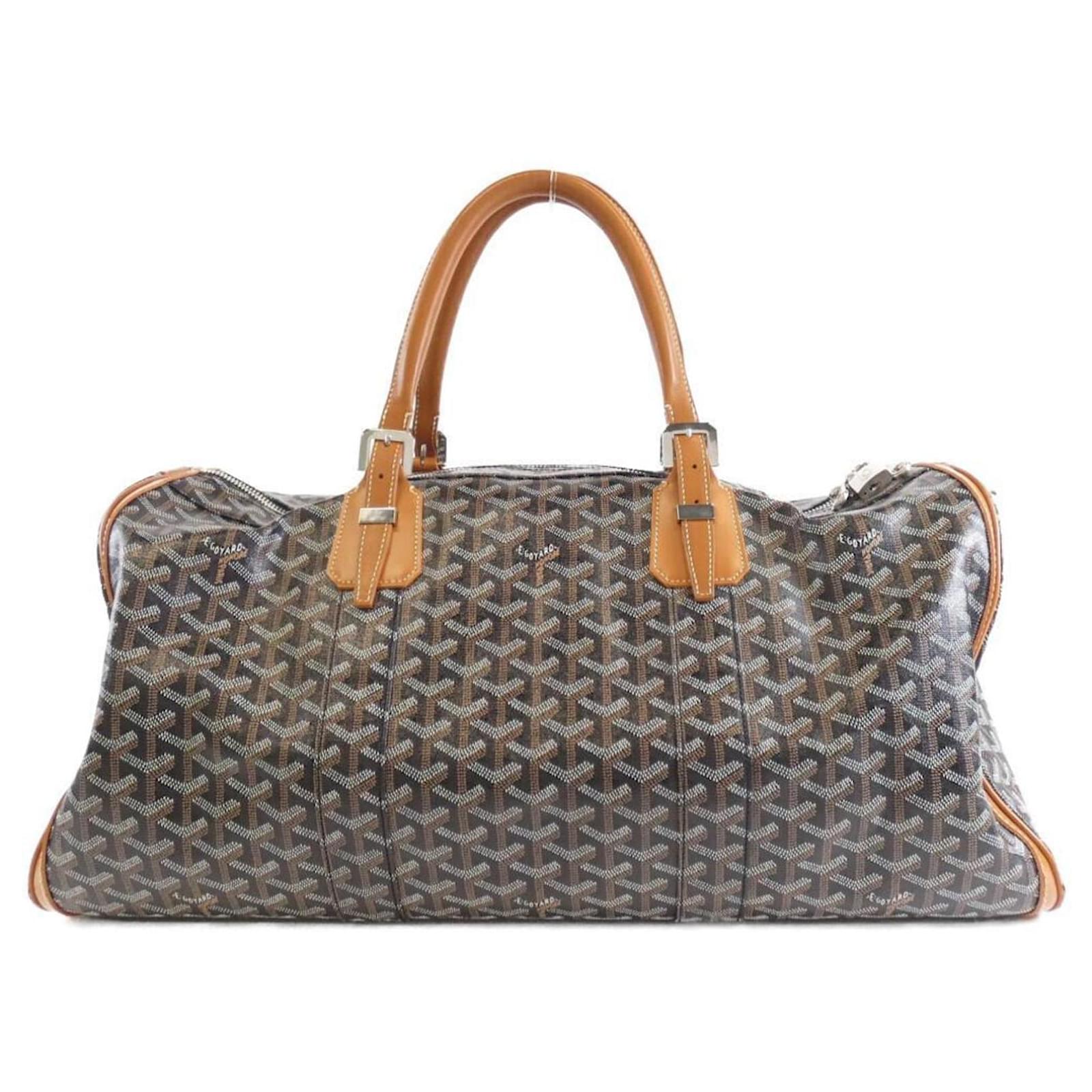 Black & Brown Goyardine Croisiere Boston 50 Duffle Bag