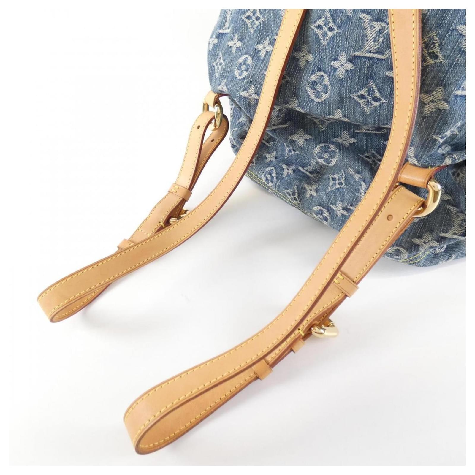 Louis Vuitton Sac A Dos Blue Denim  ref.2006880