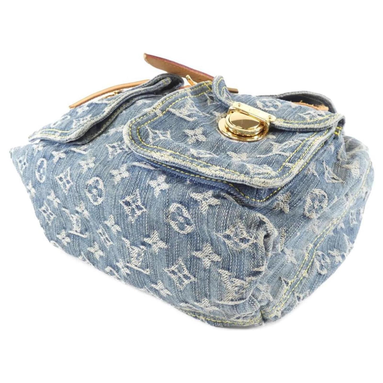 Louis Vuitton Sac A Dos Blue Denim  ref.2006880