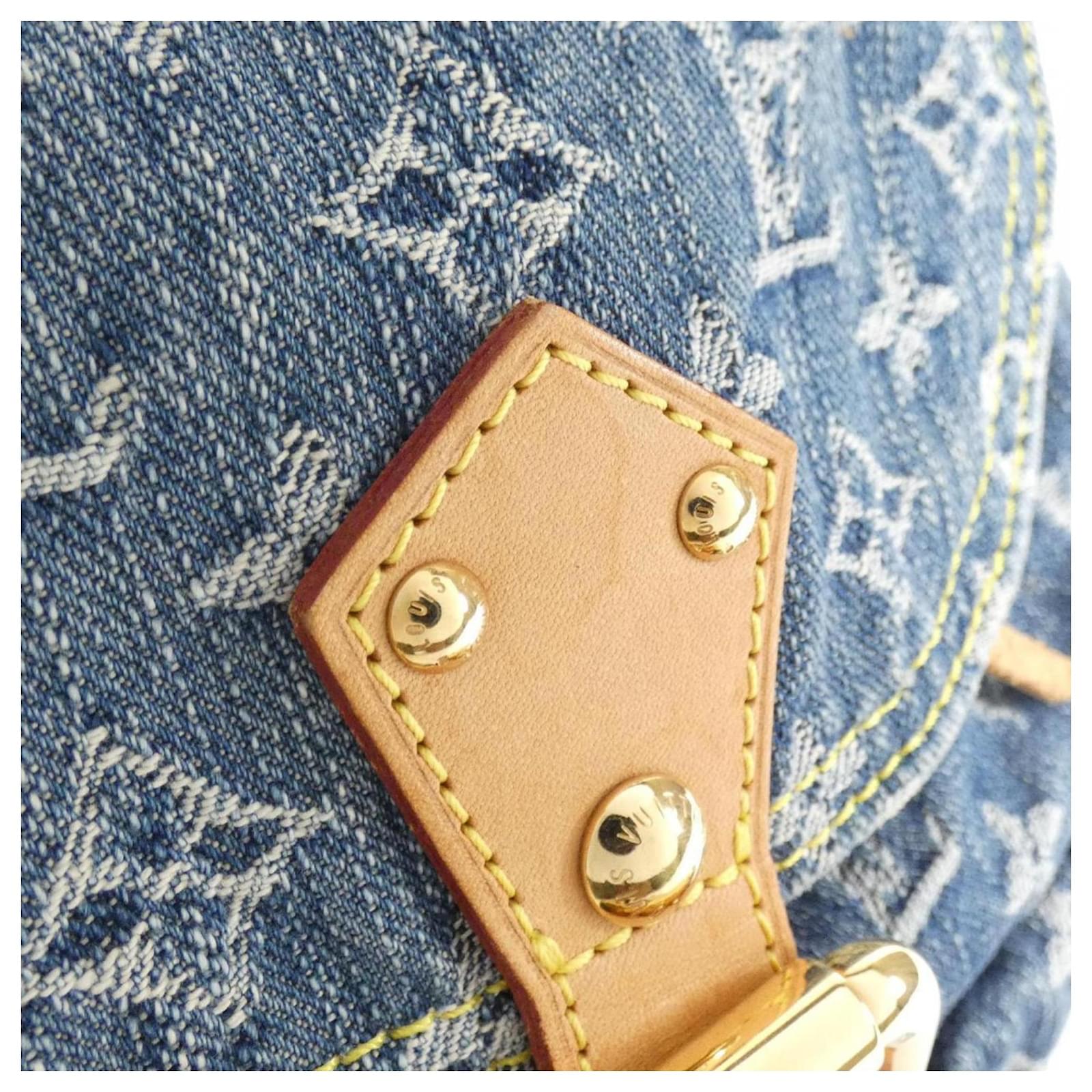 Louis Vuitton Sac A Dos Blue Denim  ref.2006880