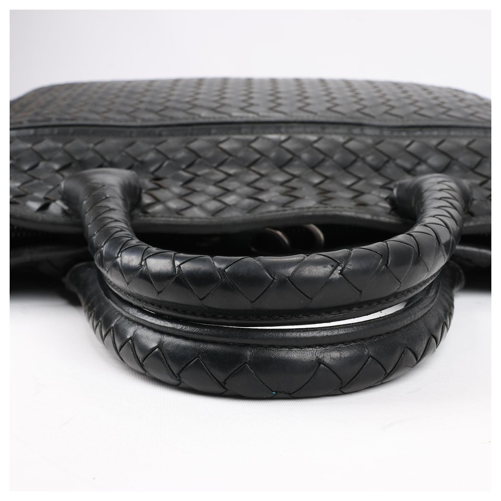 Bottega Veneta Intrecciato Leather Business Bag in Black ref