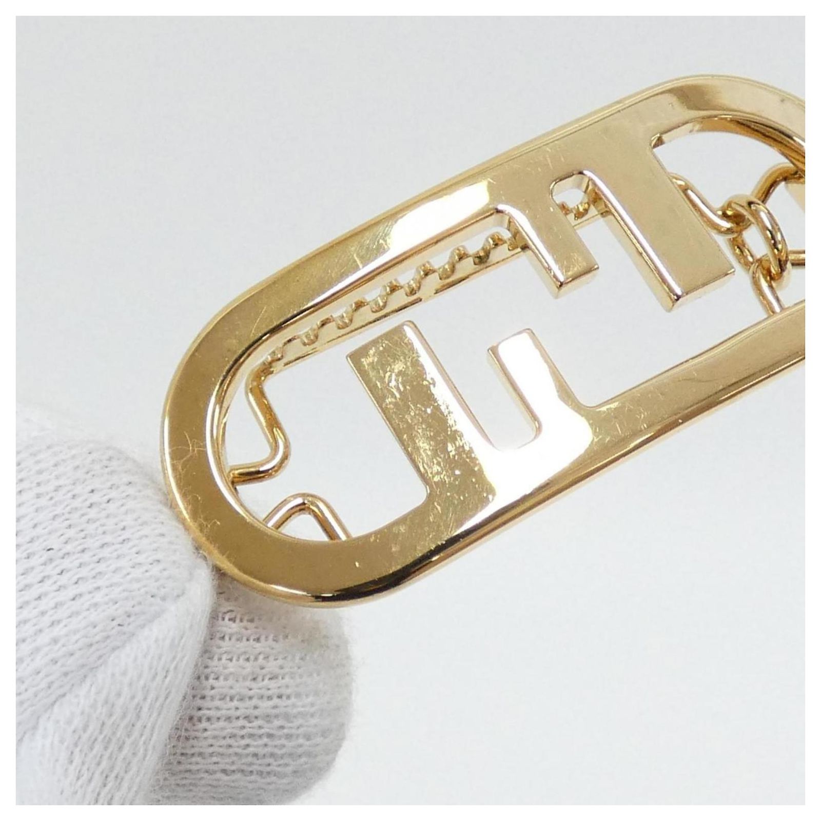 Fendi 8AH325 B08 Hair Clip Golden ref.2010905 - Joli Closet display picture 1